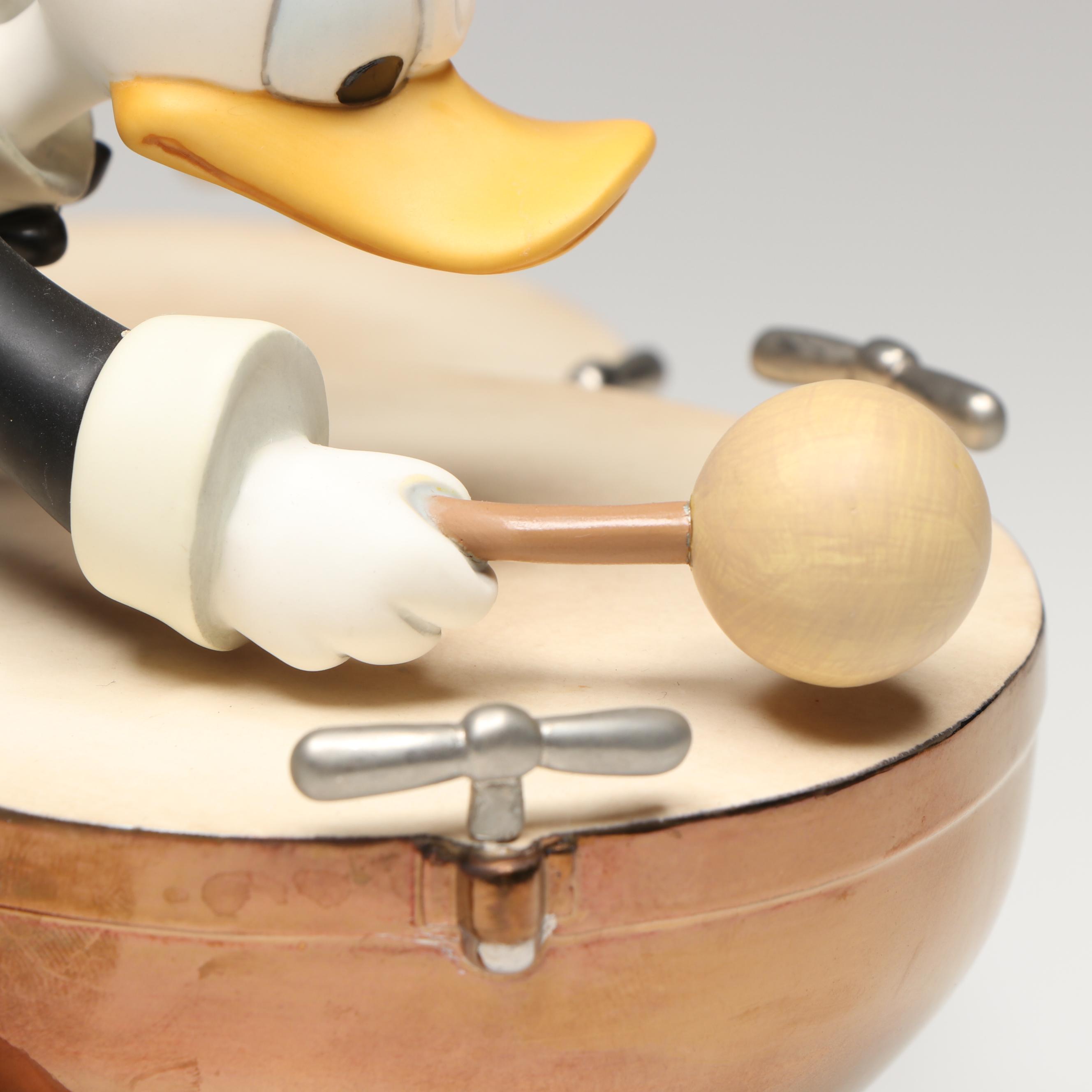Disney Symphony Hour "Donald's Drum Beat" Porcelain Figurine, 1996-1997