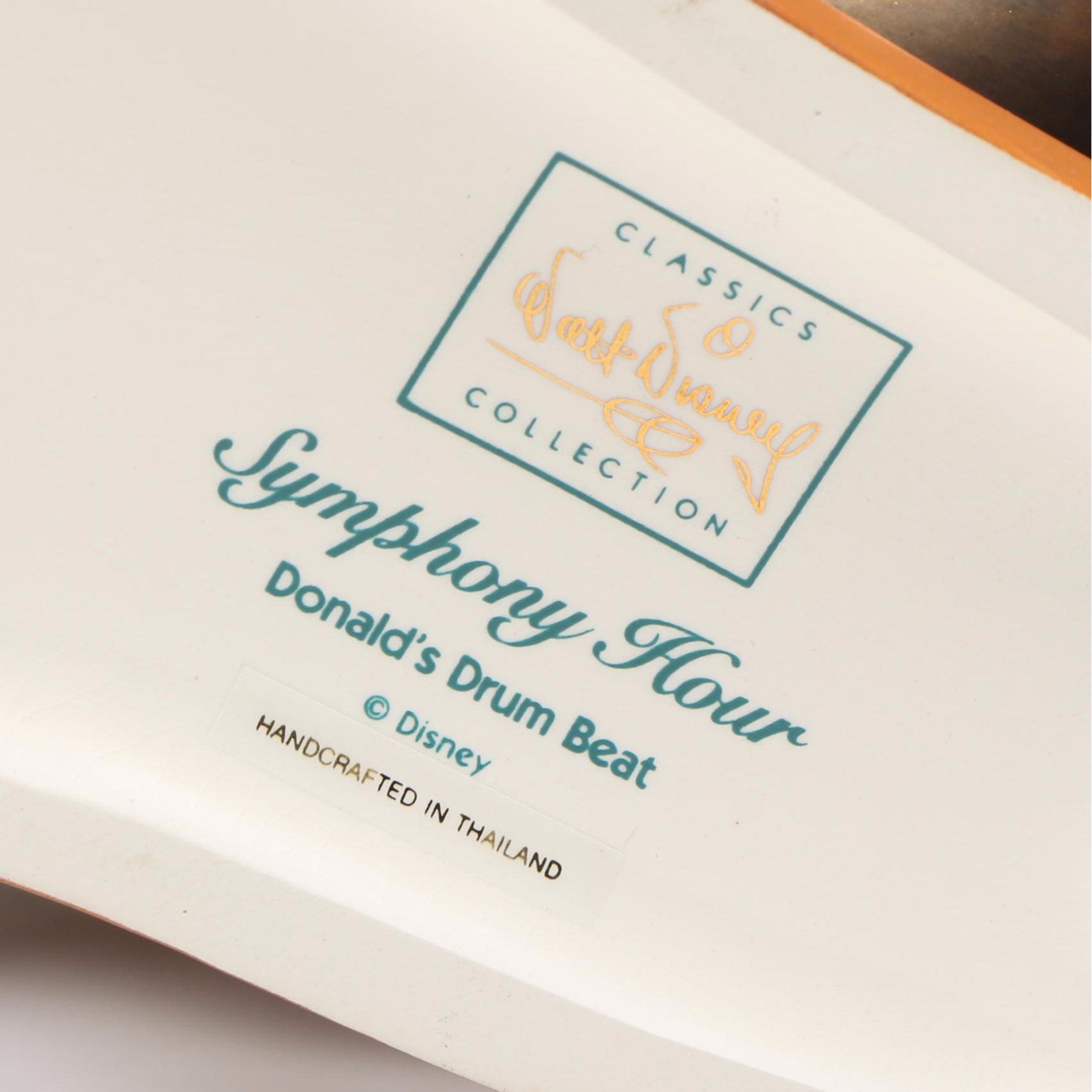 Disney Symphony Hour "Donald's Drum Beat" Porcelain Figurine, 1996-1997