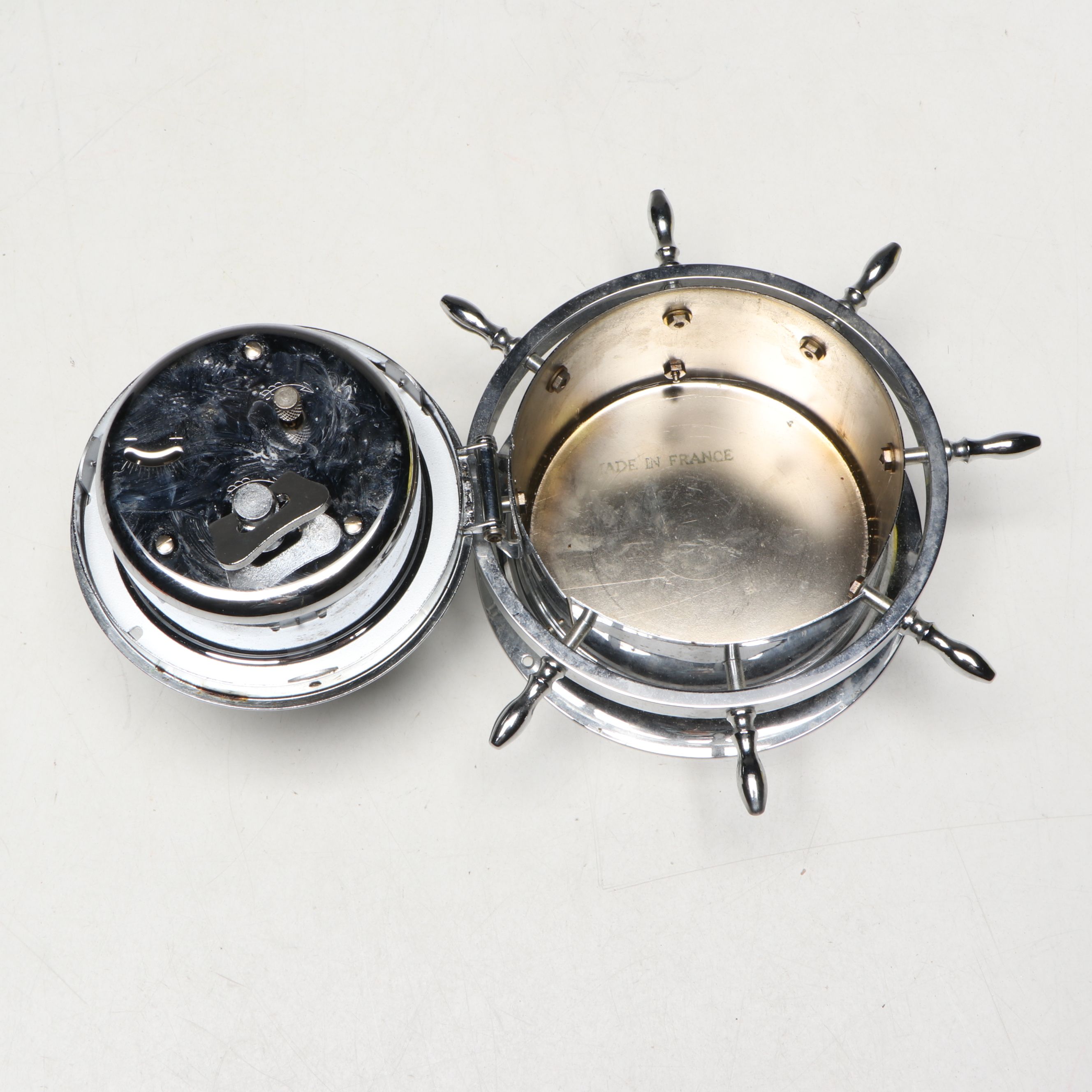 Elgin World Travel Clock with Phinney-Walker, Linden and Other Metal Clock