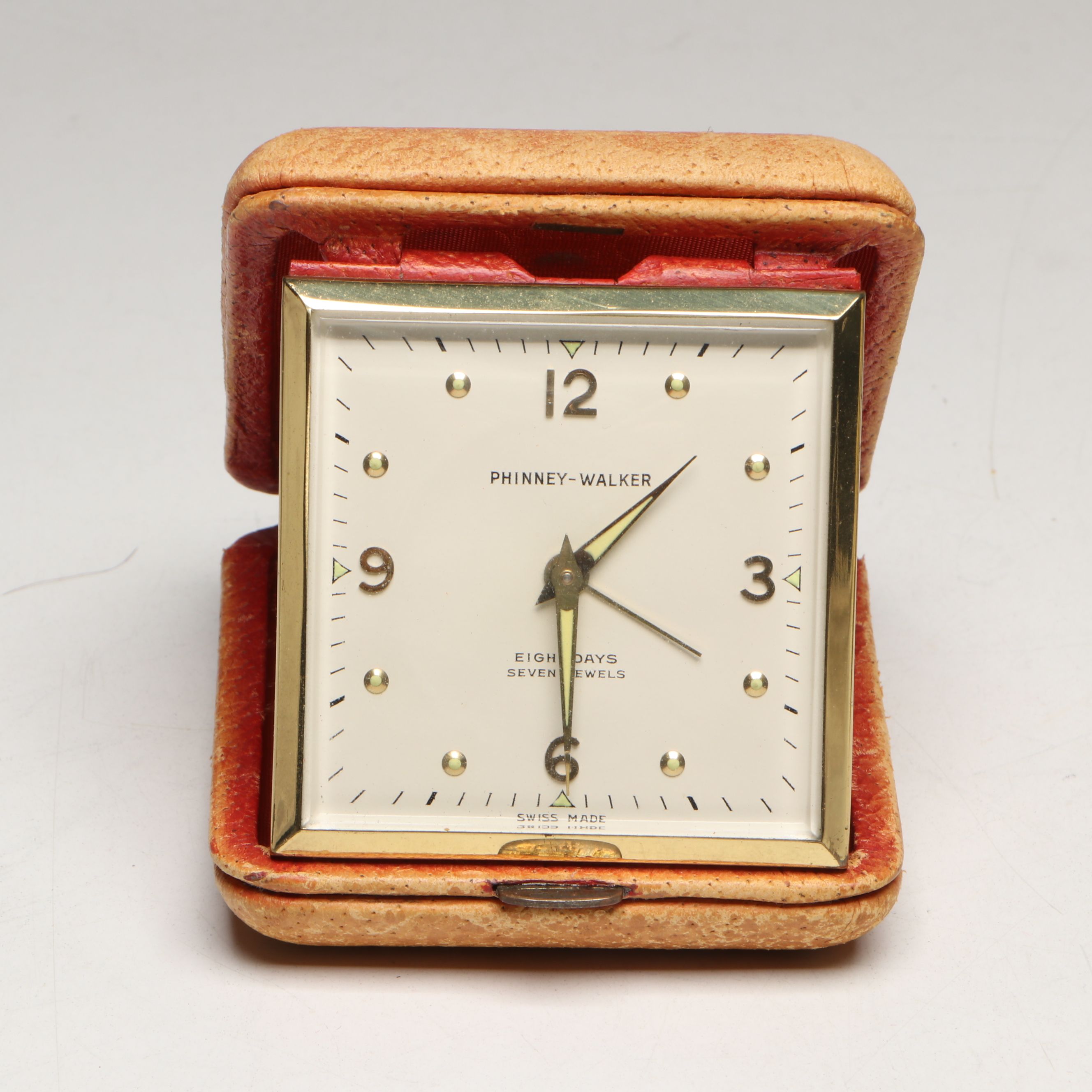 Elgin World Travel Clock with Phinney-Walker, Linden and Other Metal Clock