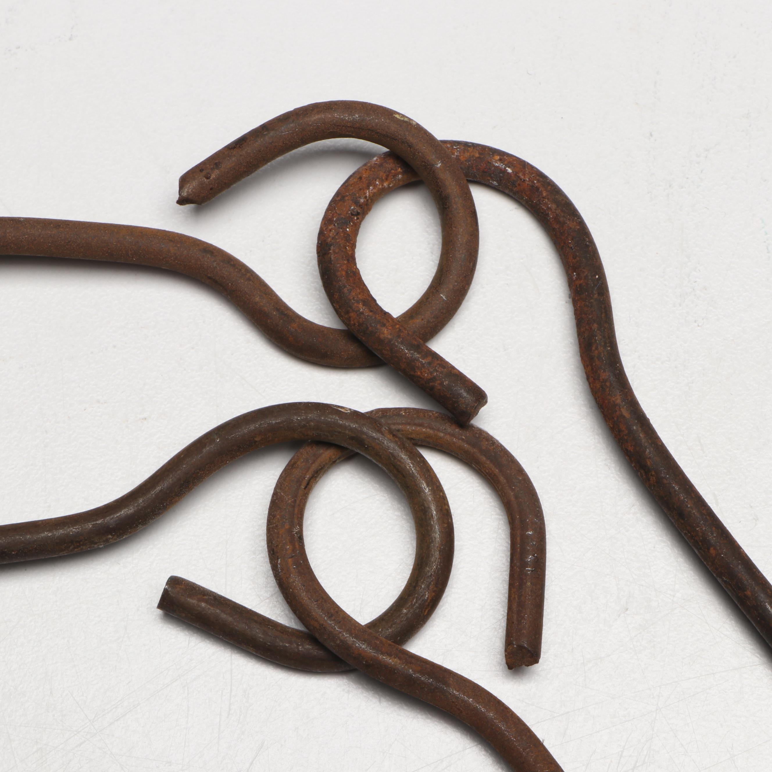 David T. Smith Tin and Turned Wood Candlestick Chandelier