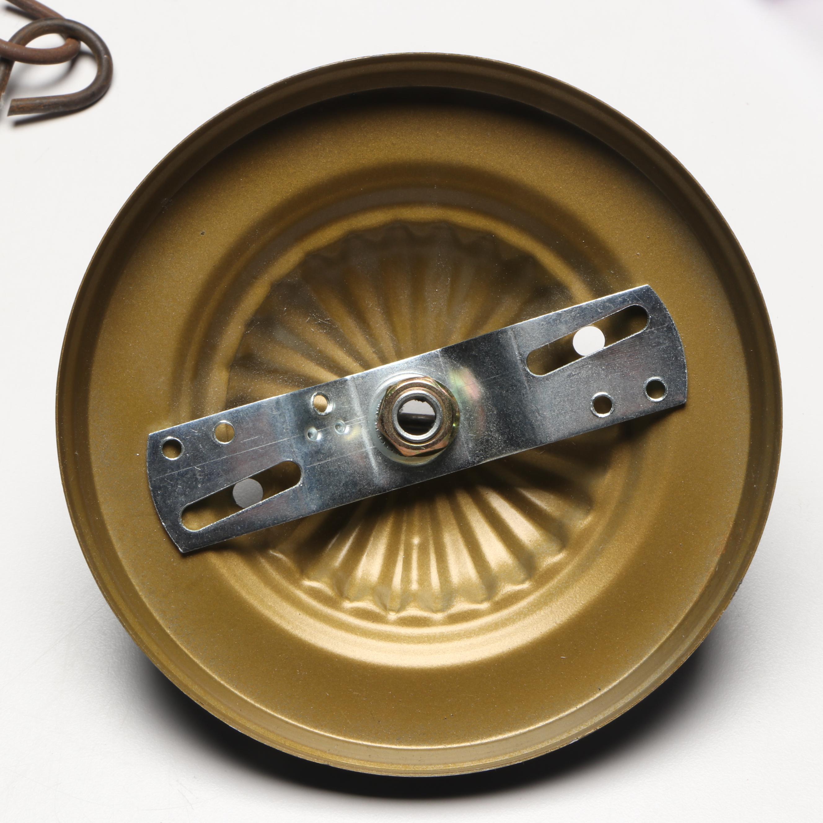 David T. Smith Tin and Turned Wood Candlestick Chandelier