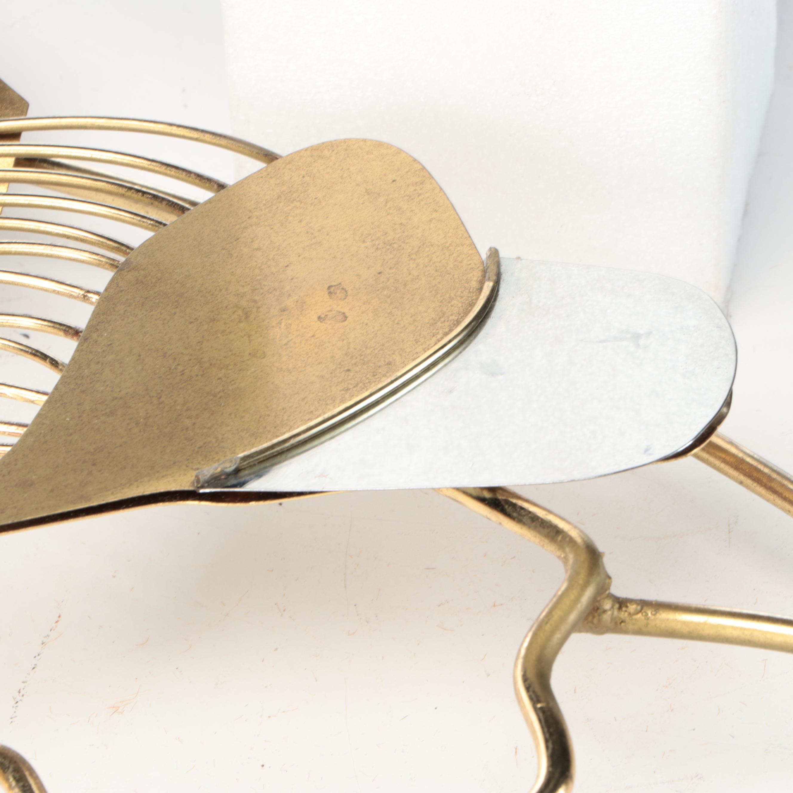 Curtis Jeré Brass and Steel Golfer Wall Sculpture