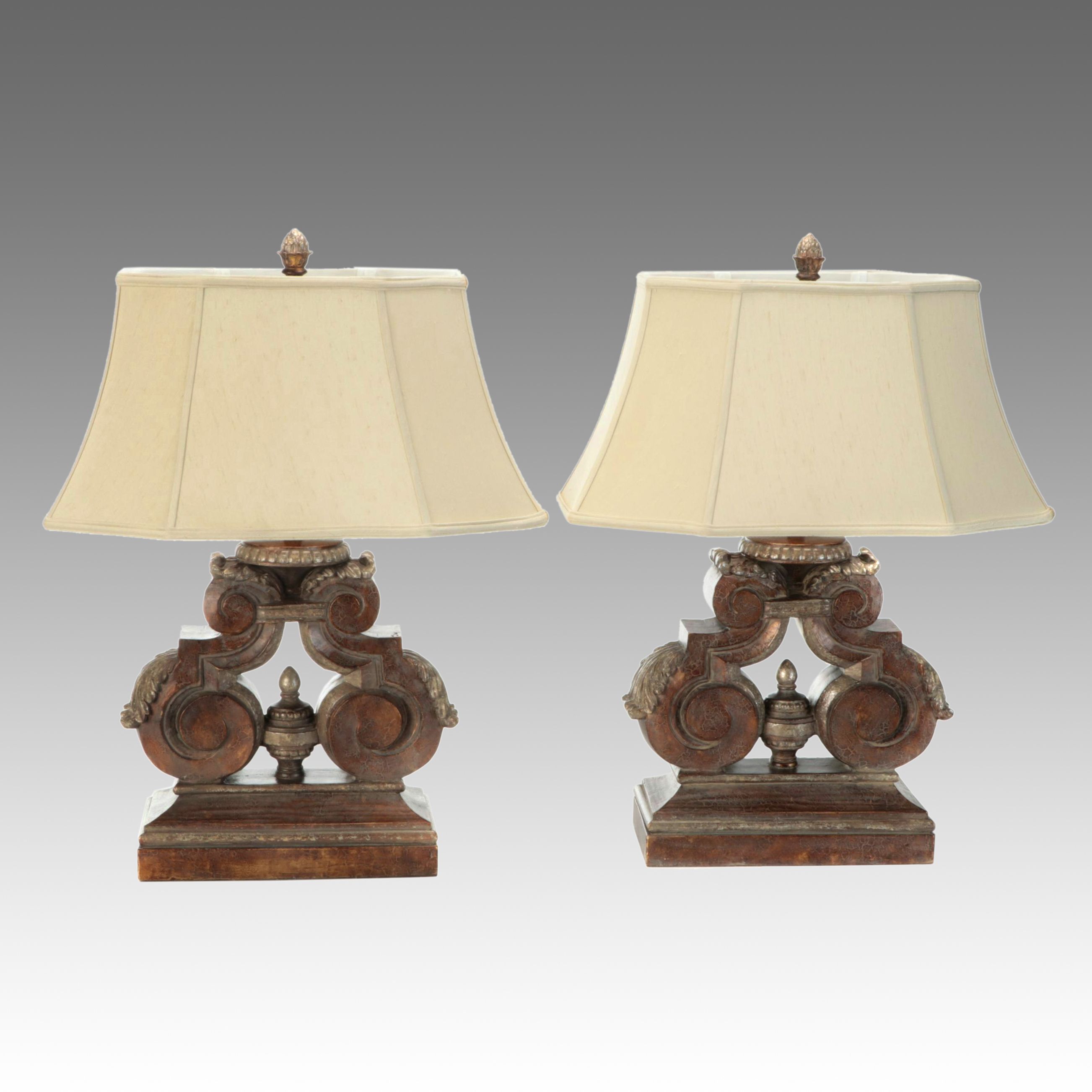 Fine Art Lamps Stile Bellagio Collection Table Lamps with Silk Shades