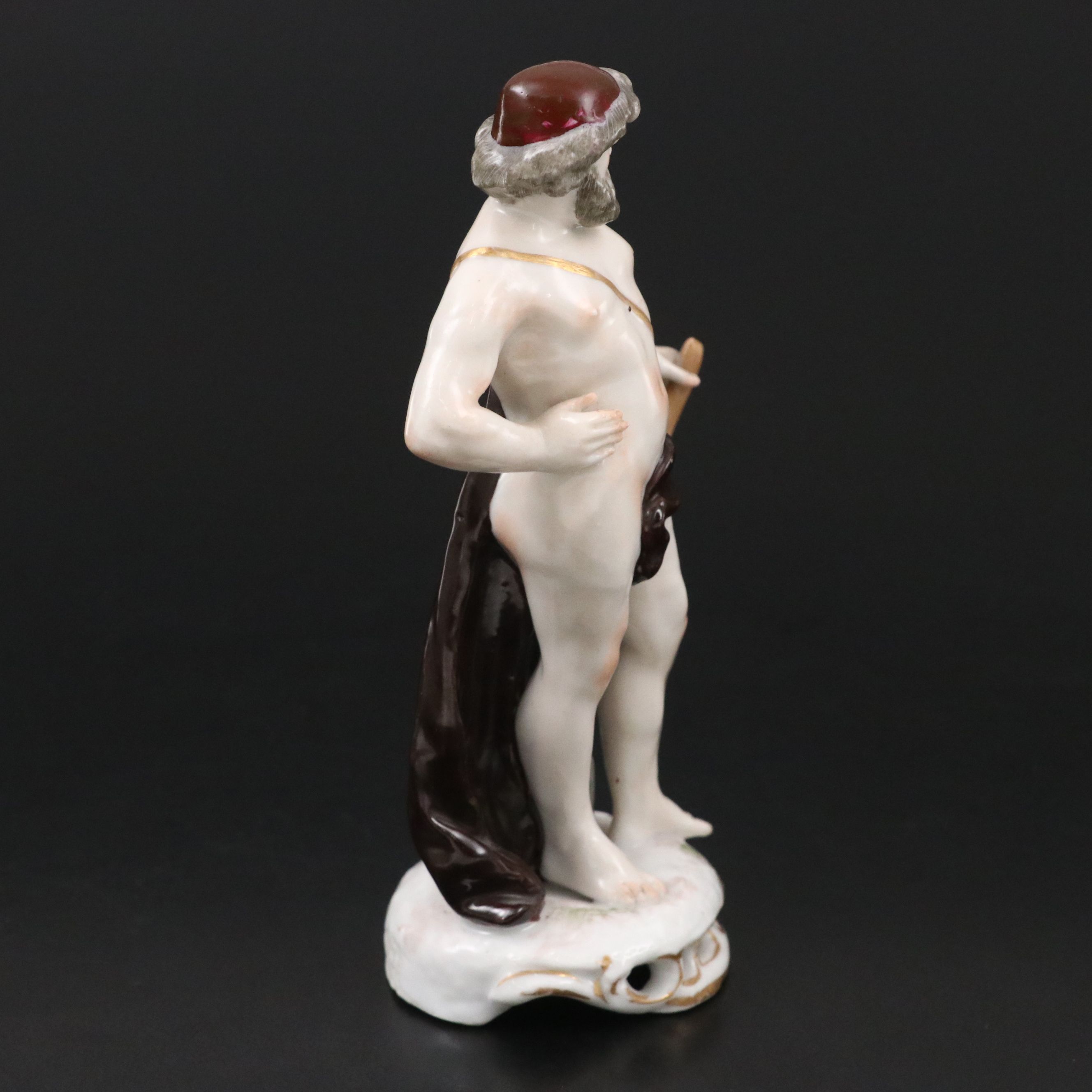 Edme Samson Dresden Style Porcelain Vulcan Figurine