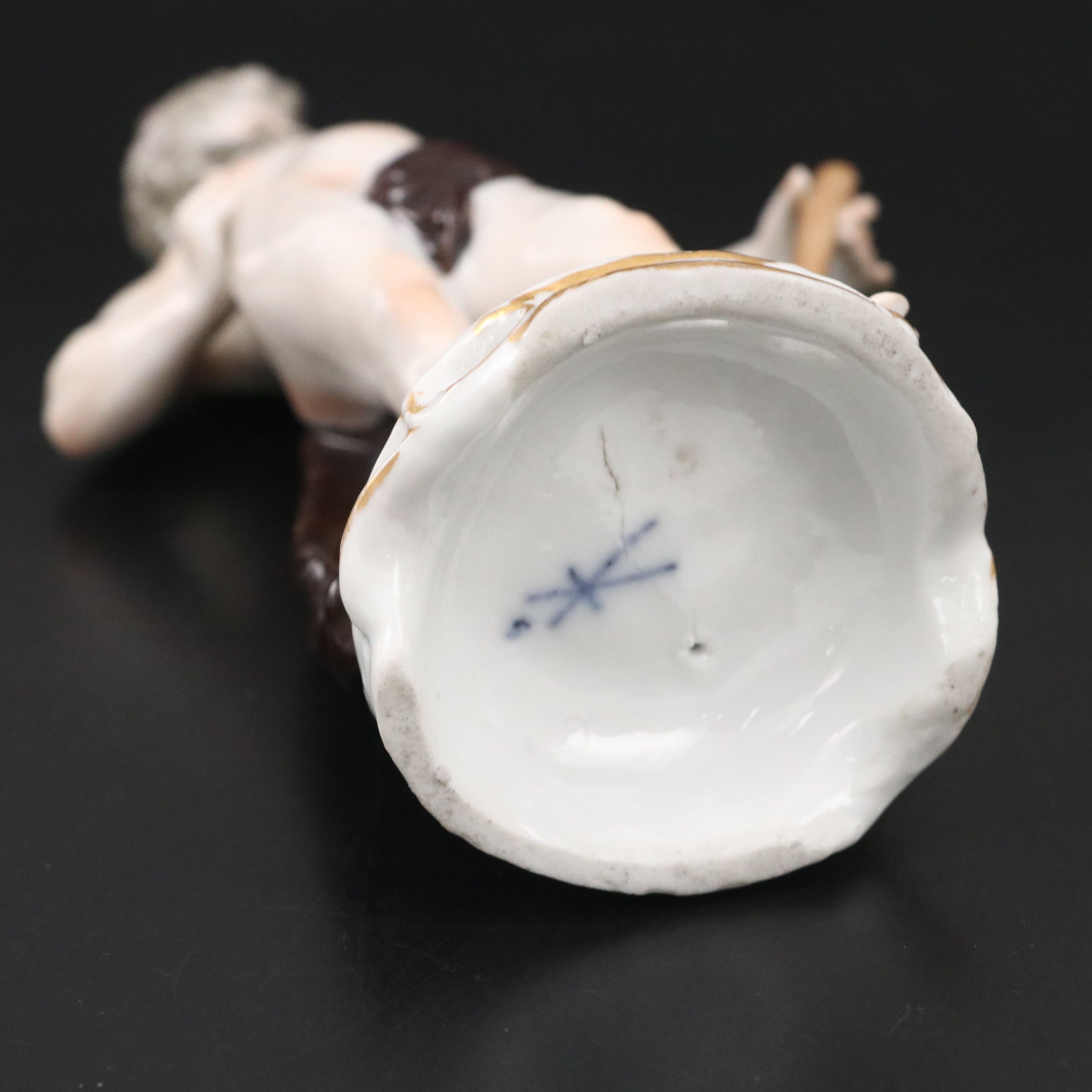 Edme Samson Dresden Style Porcelain Vulcan Figurine