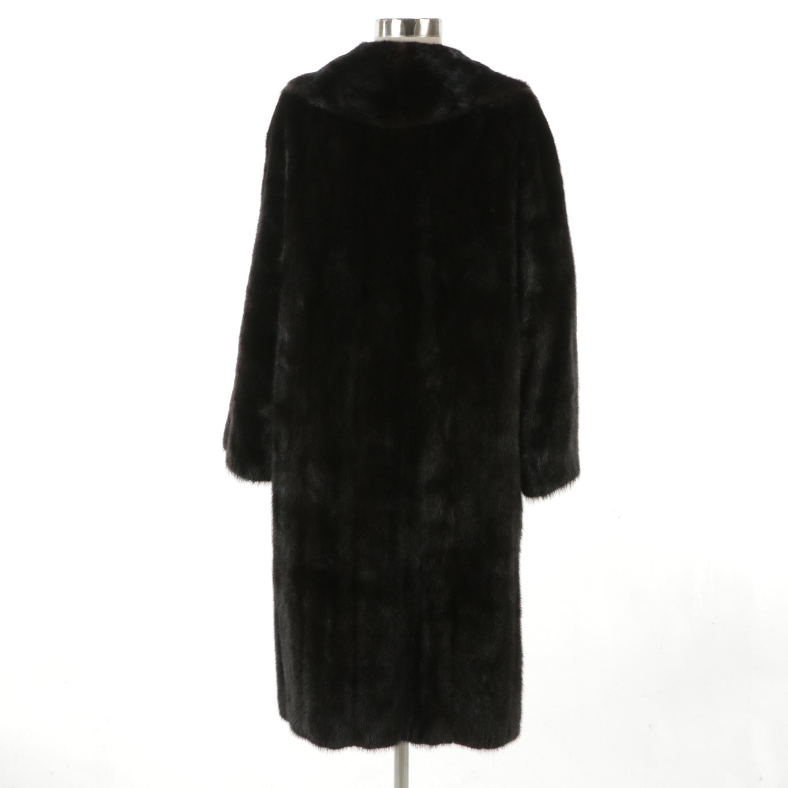 Collared Mink Fur Mid-Length Coat by Hudson's Bay Company