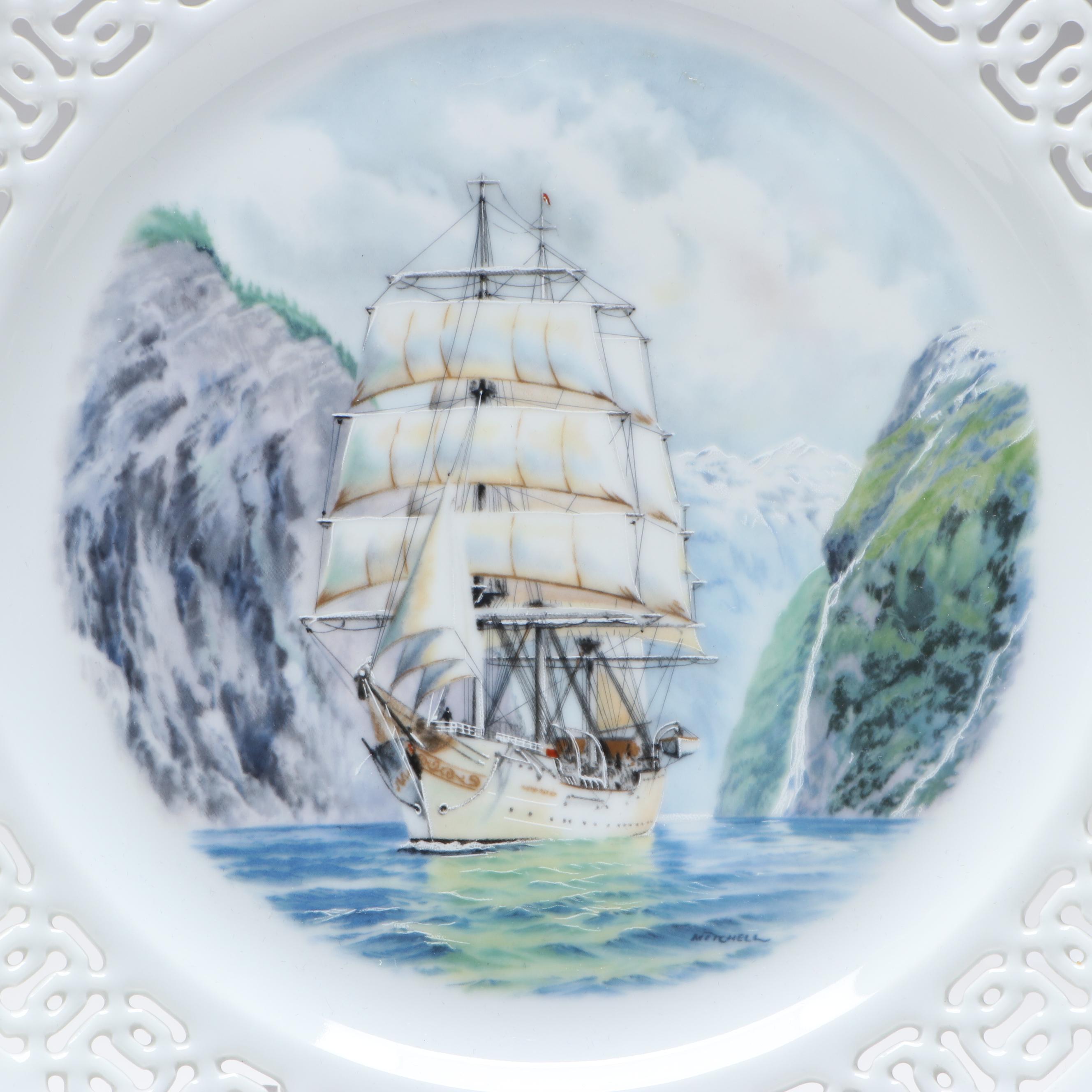 Bing & Grøndahl Windjammer Collection "Christian Radich" Porcelain Plate