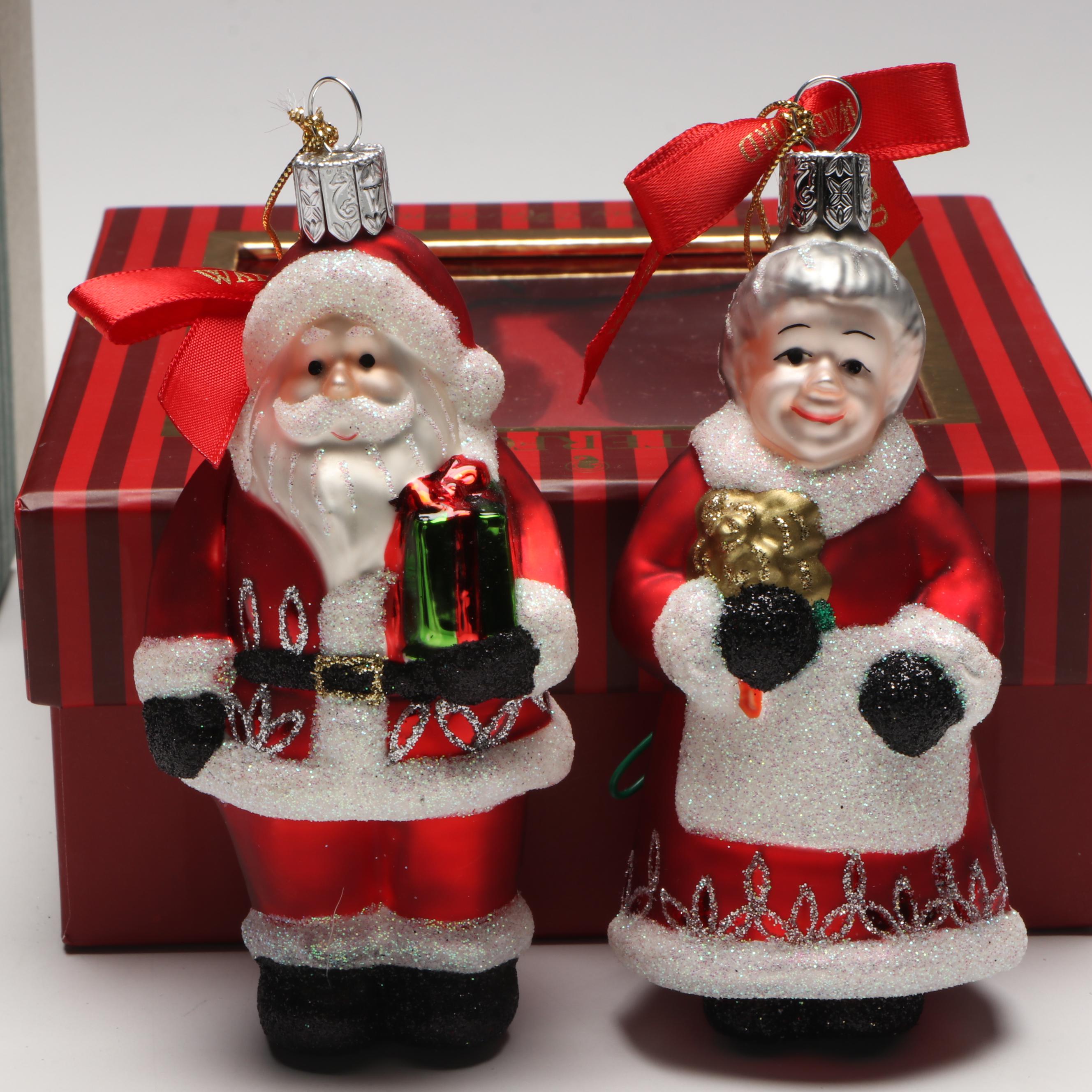 Waterford "Santa & Mrs. Claus," "Frosty Santa," and More Ornaments