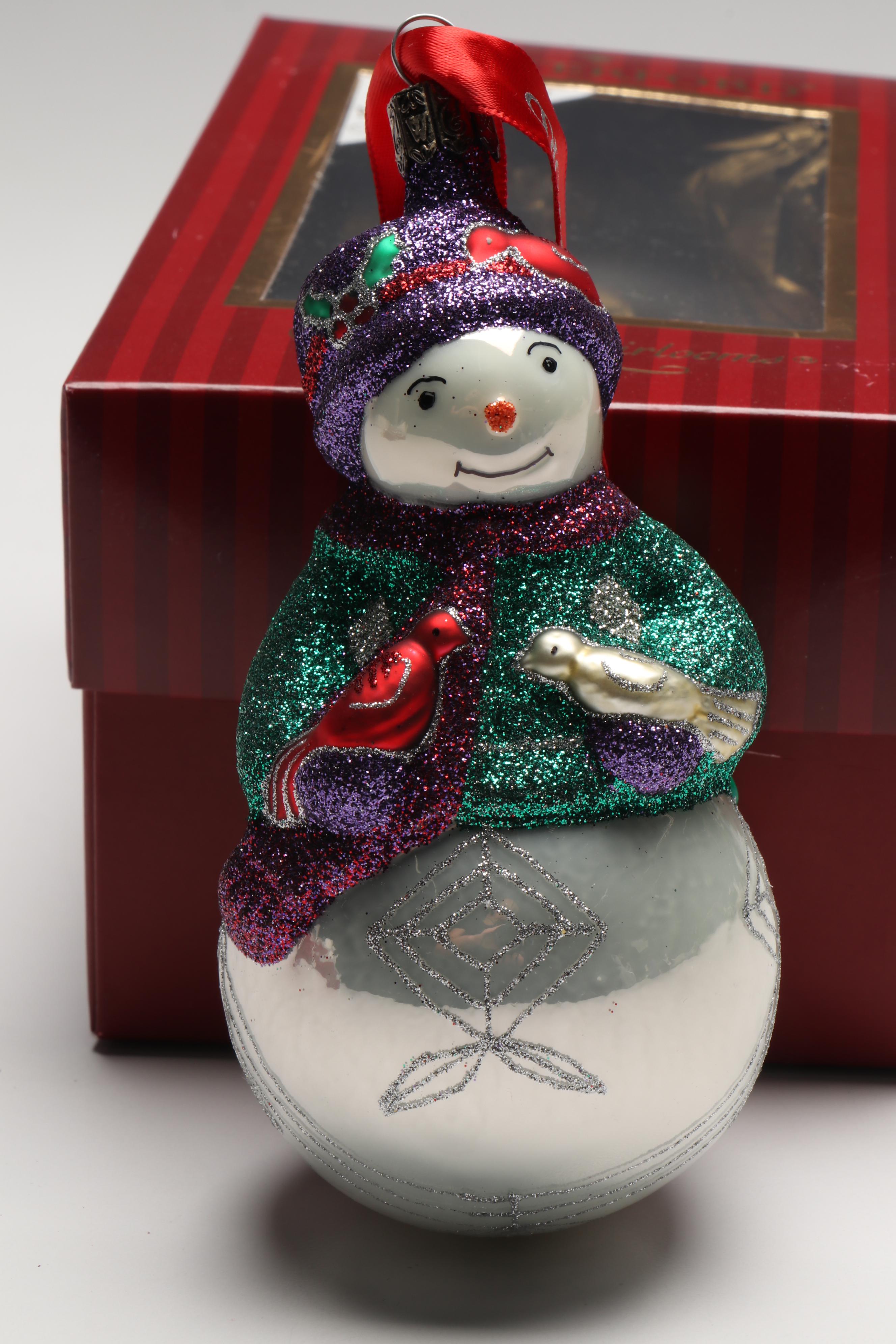 Waterford "Santa & Mrs. Claus," "Frosty Santa," and More Ornaments