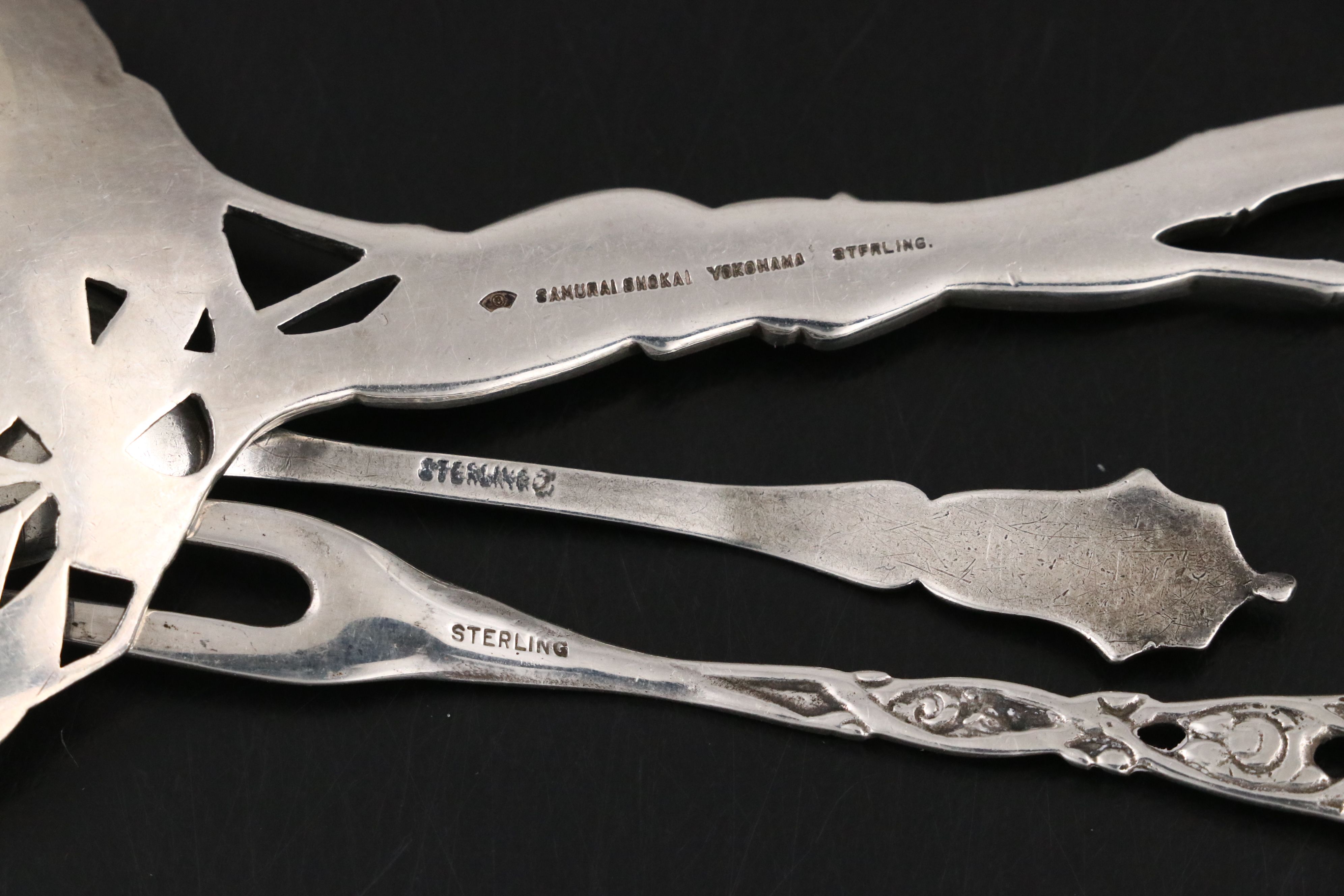 Ambassador Cutlery Cake Knife and Other Sterling Silver Table Accessories