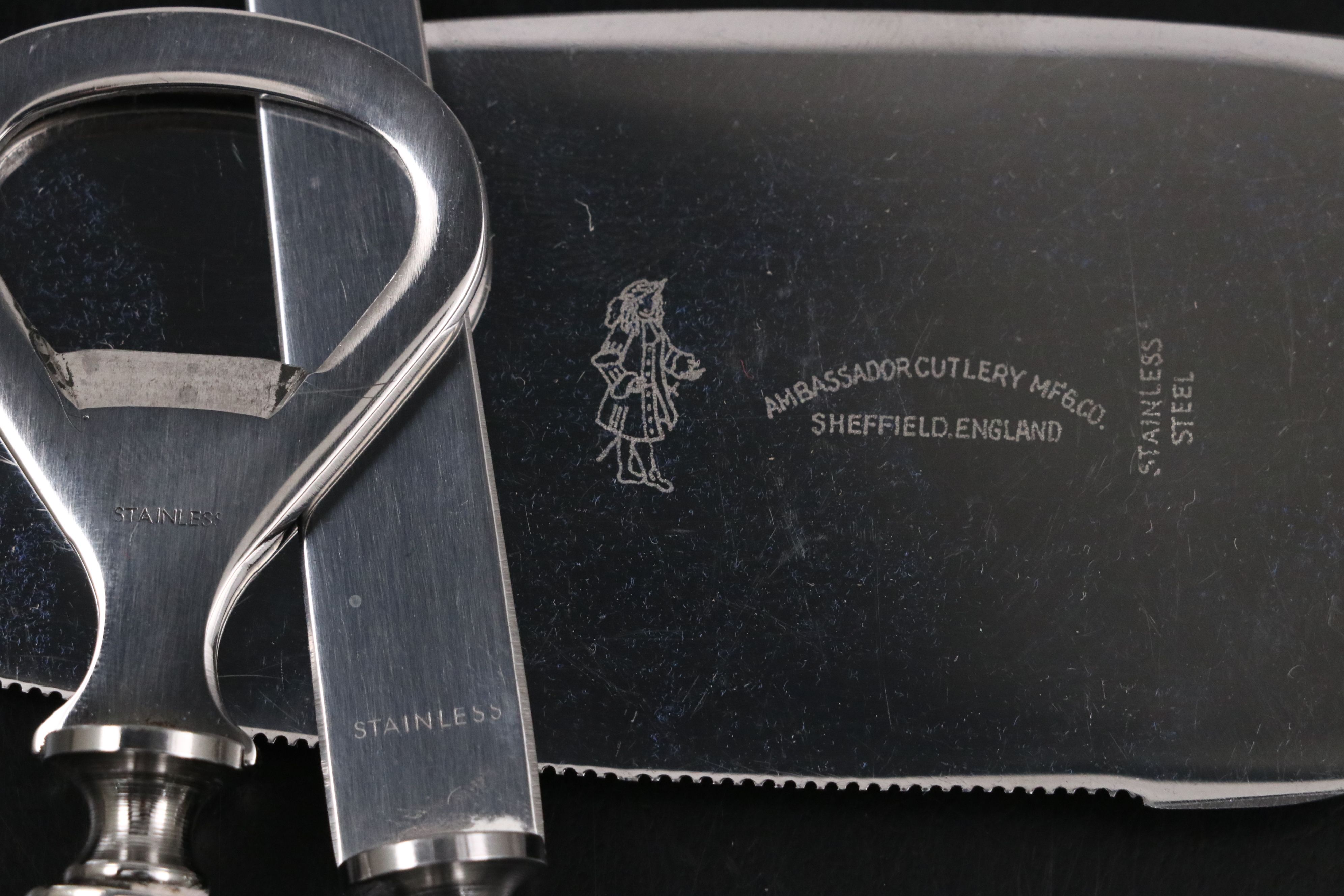 Ambassador Cutlery Cake Knife and Other Sterling Silver Table Accessories