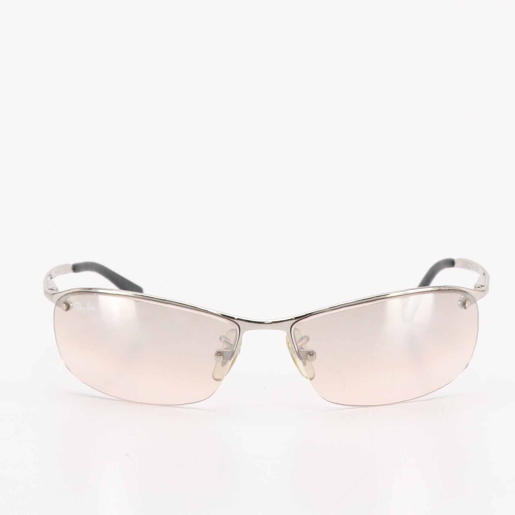 Ray-Ban RB3183 Semi-Rimless Rectangular Sunglasses with Case