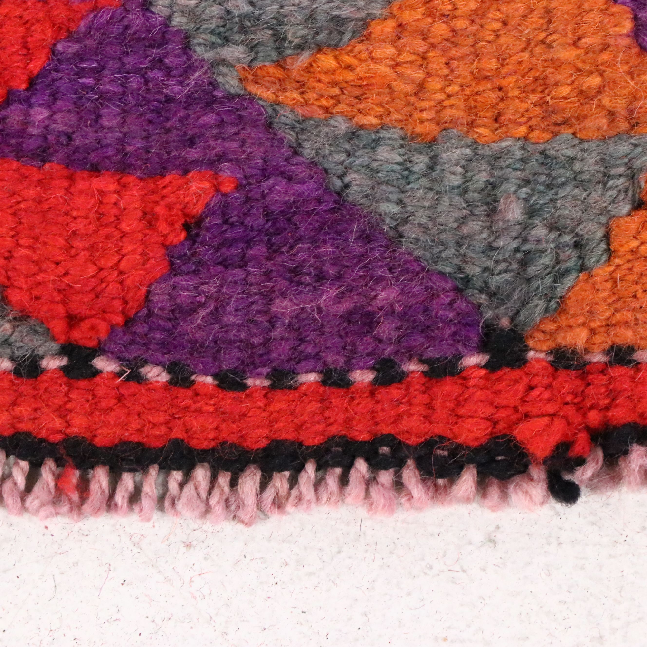 3'4 x 10'6 Hand-Knotted Turkish Village Long Rug