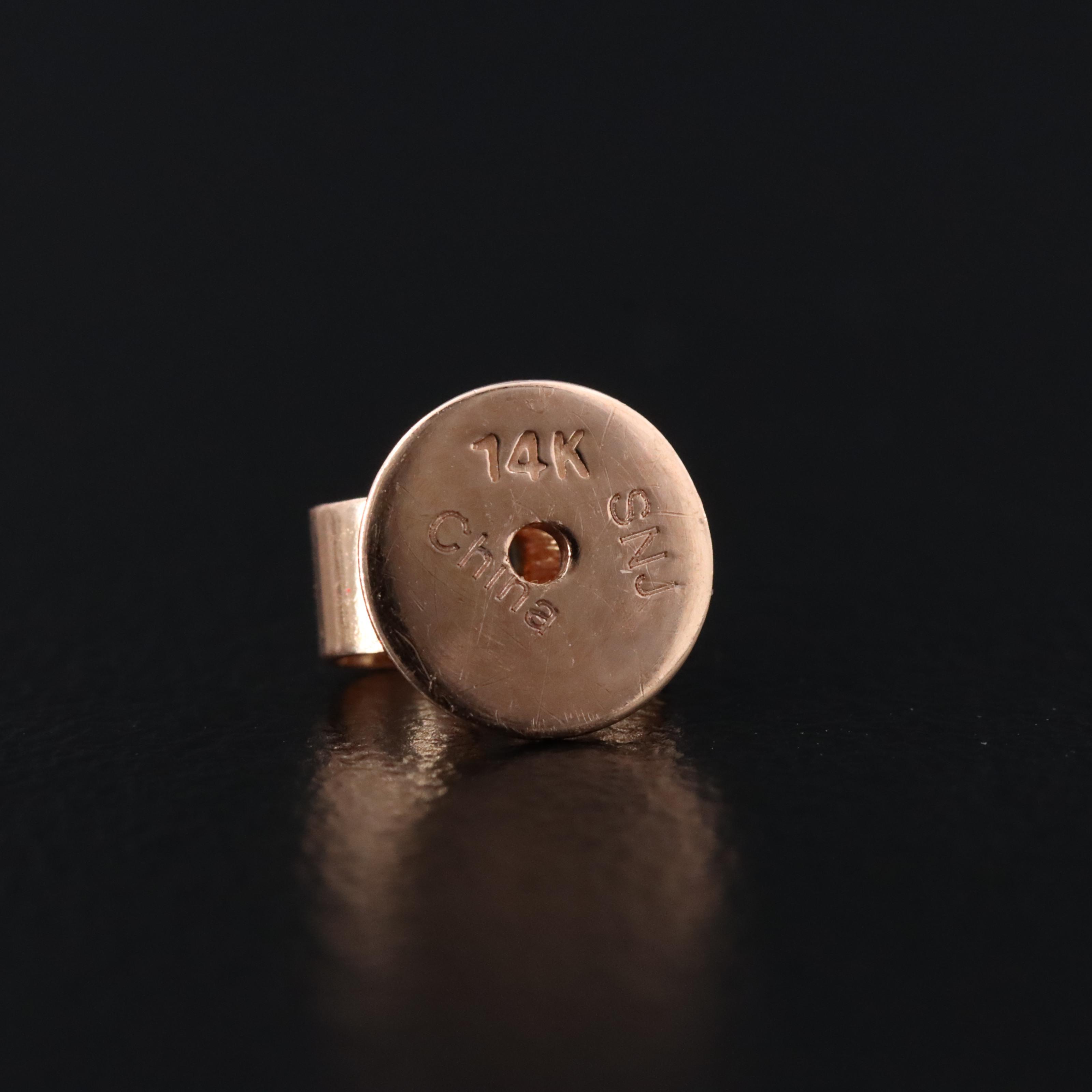 14K 0.54 CT Diamond Stud Earring