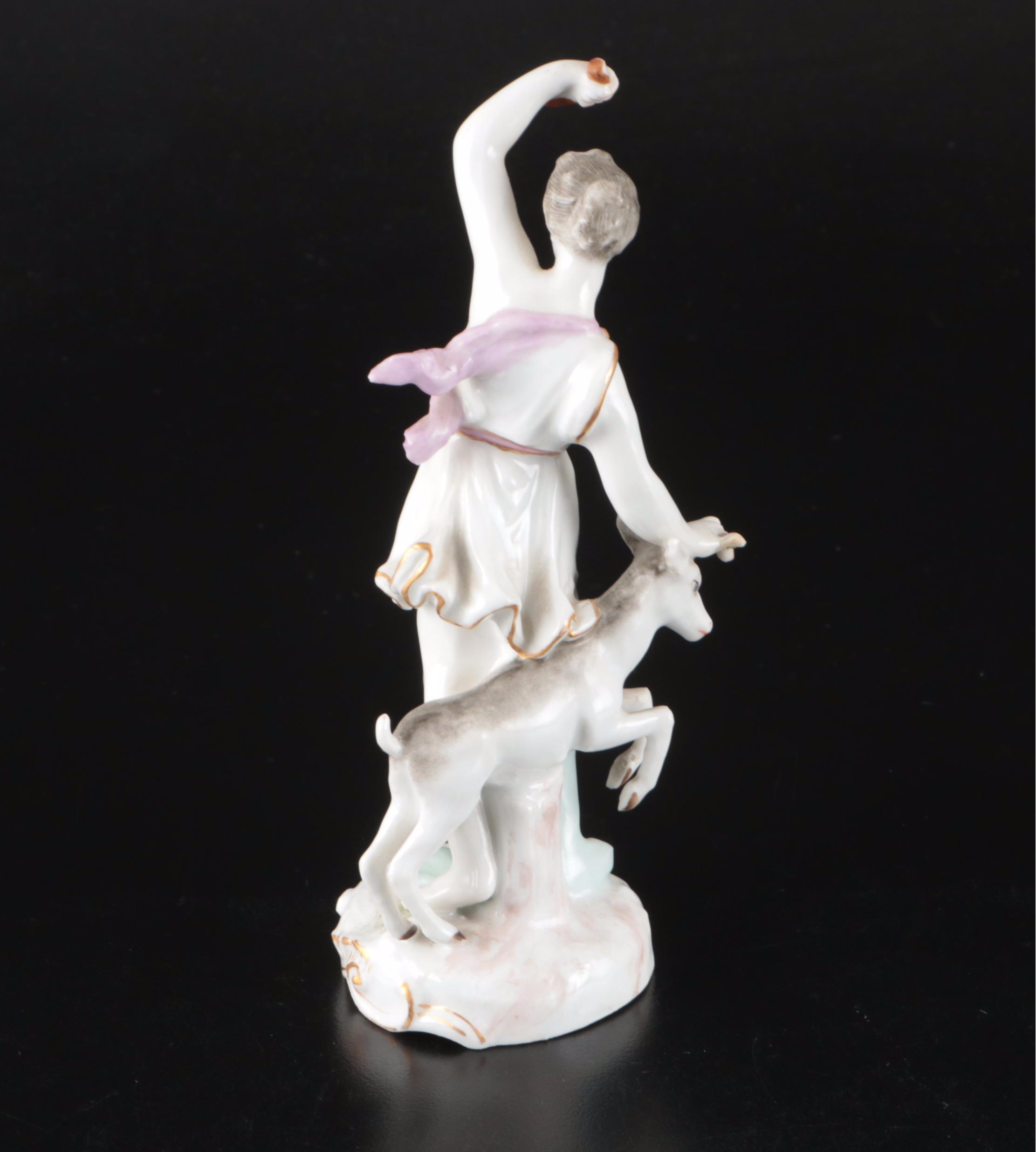 Meissen Porcelain Diana with Deer, Mid-20th Century