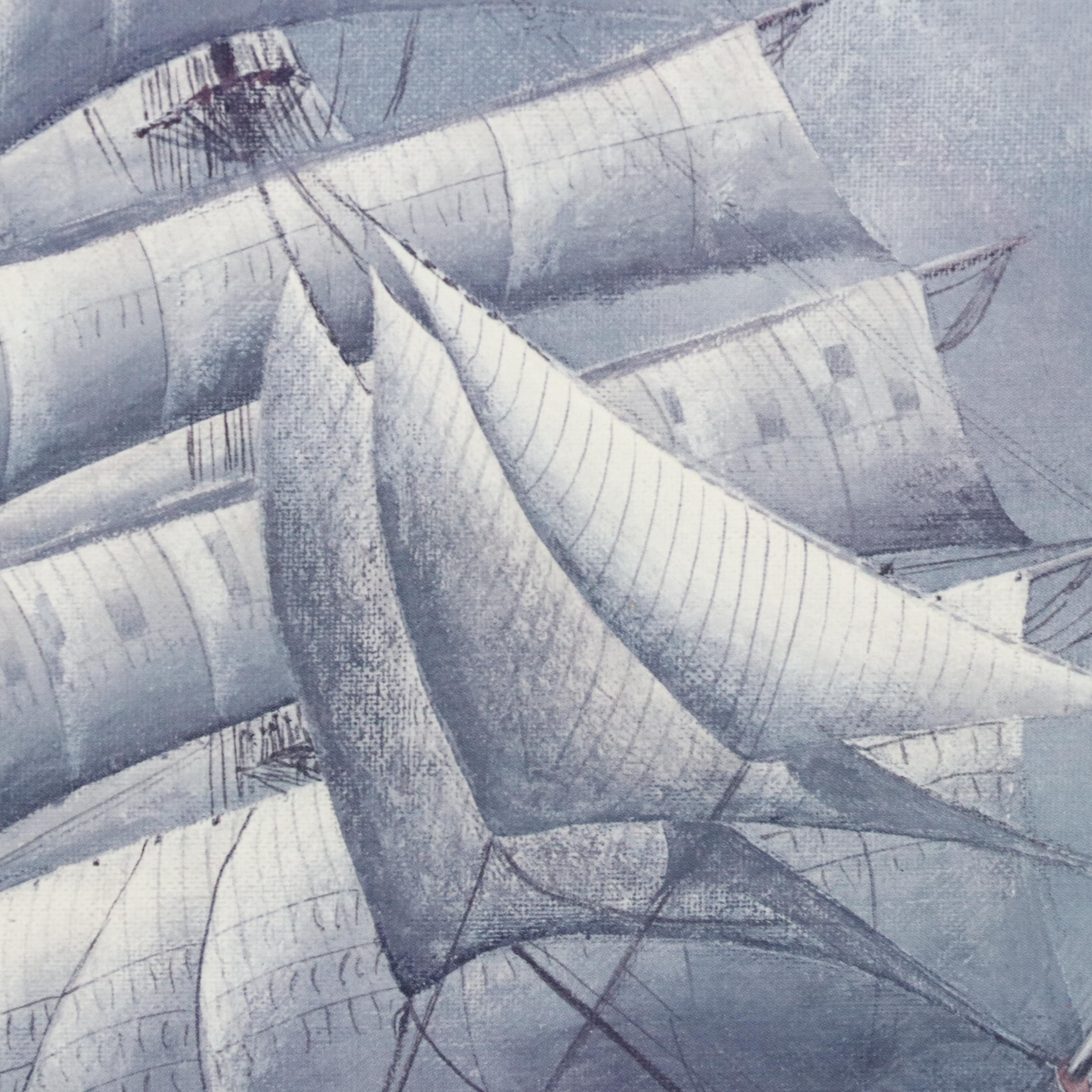 Jim Clary Offset Lithograph with Remarque "The 13th Crossing"