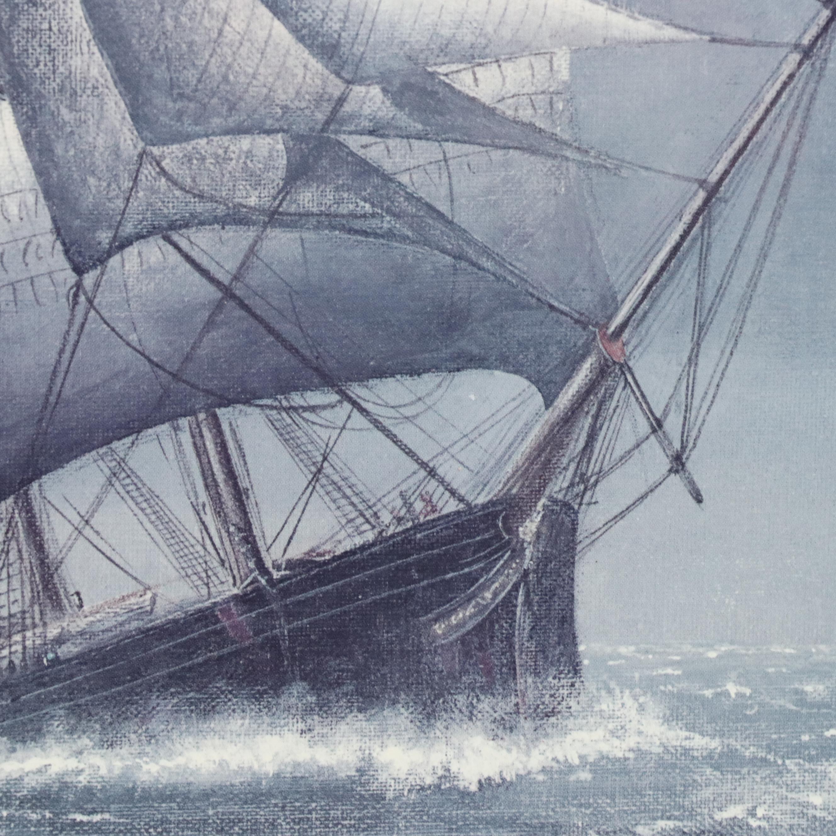 Jim Clary Offset Lithograph with Remarque "The 13th Crossing"