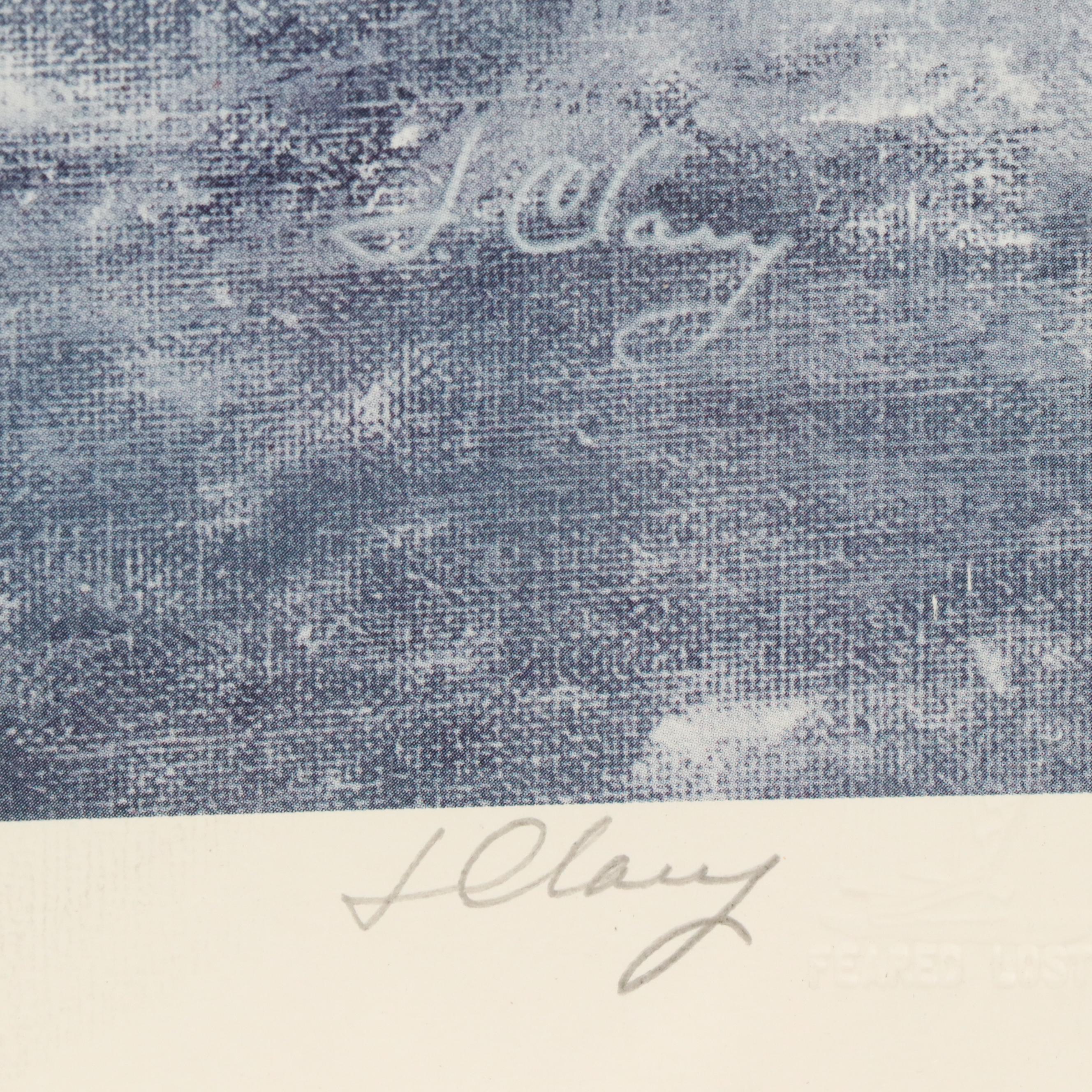 Jim Clary Offset Lithograph with Remarque "The 13th Crossing"