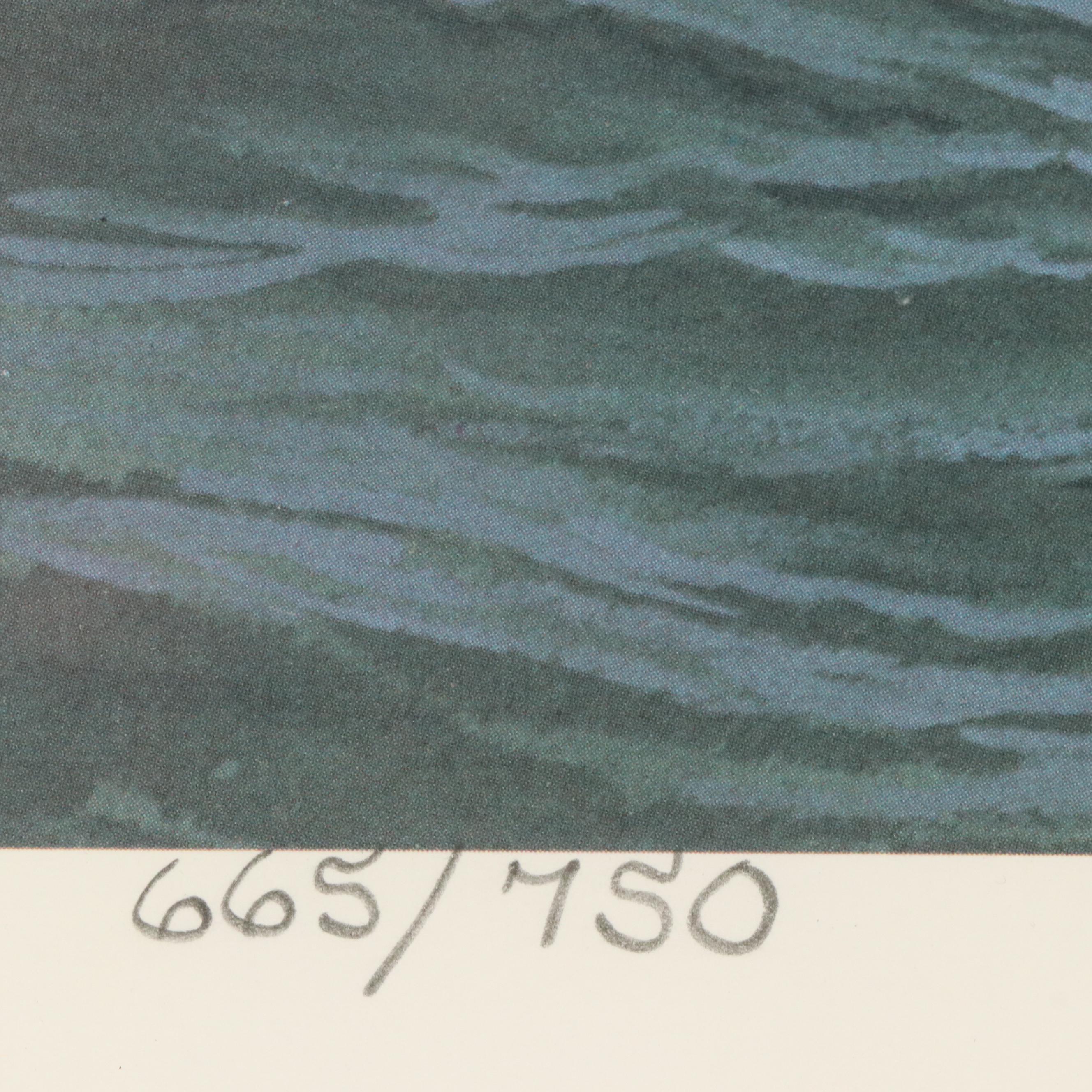 Tom W. Freeman Naval Battle Offset Lithograph "Sunday Showdown"