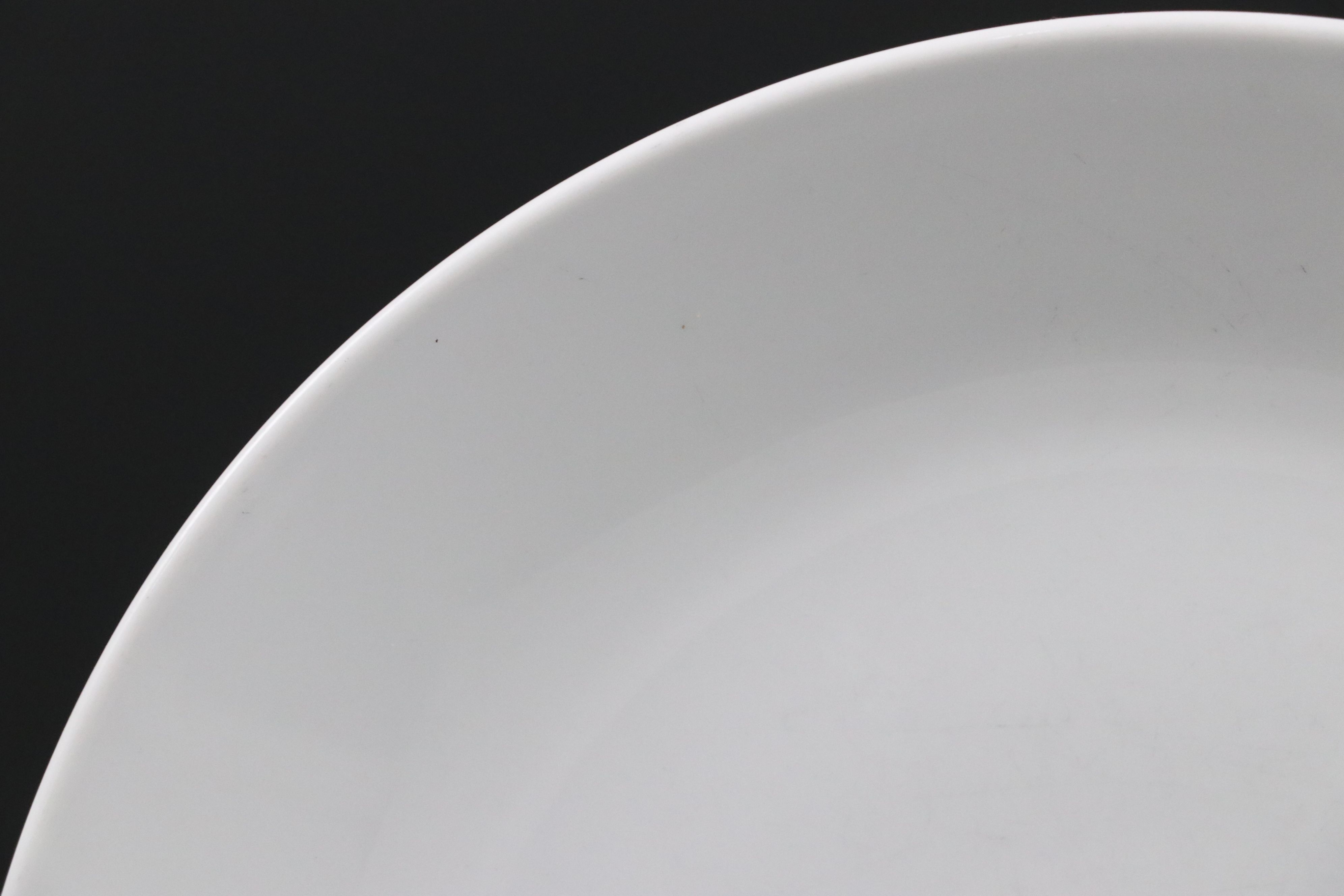 Contemporary White Ceramic Dinner Plates with "Love Brunch" Cookbook