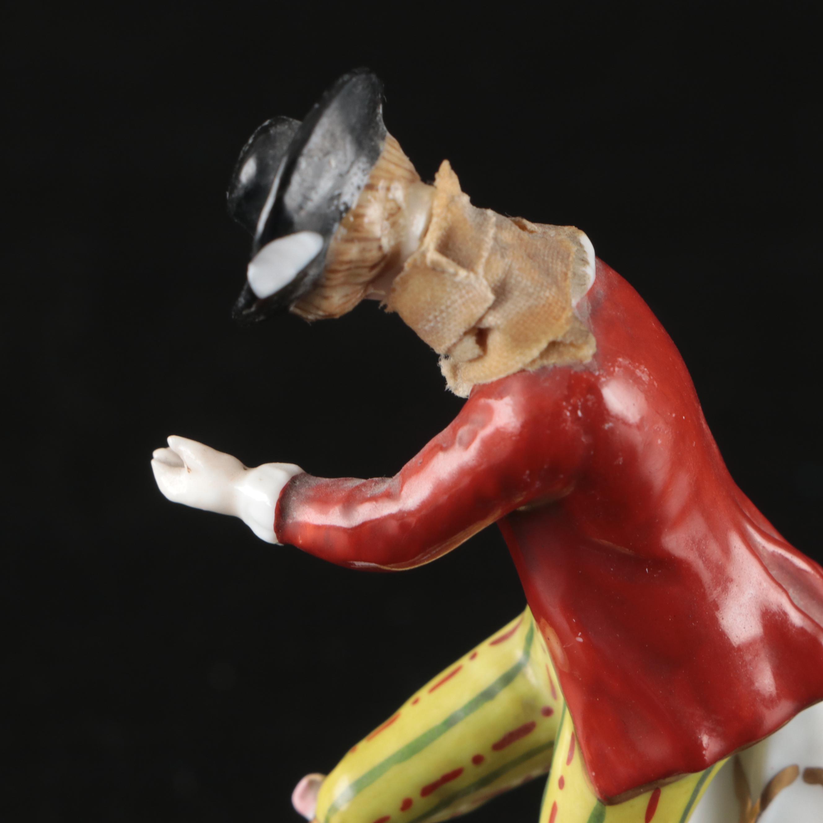 Pair of Sevres Style Bisque Figurine Vases with Royal Vienna Porcelain Figurines