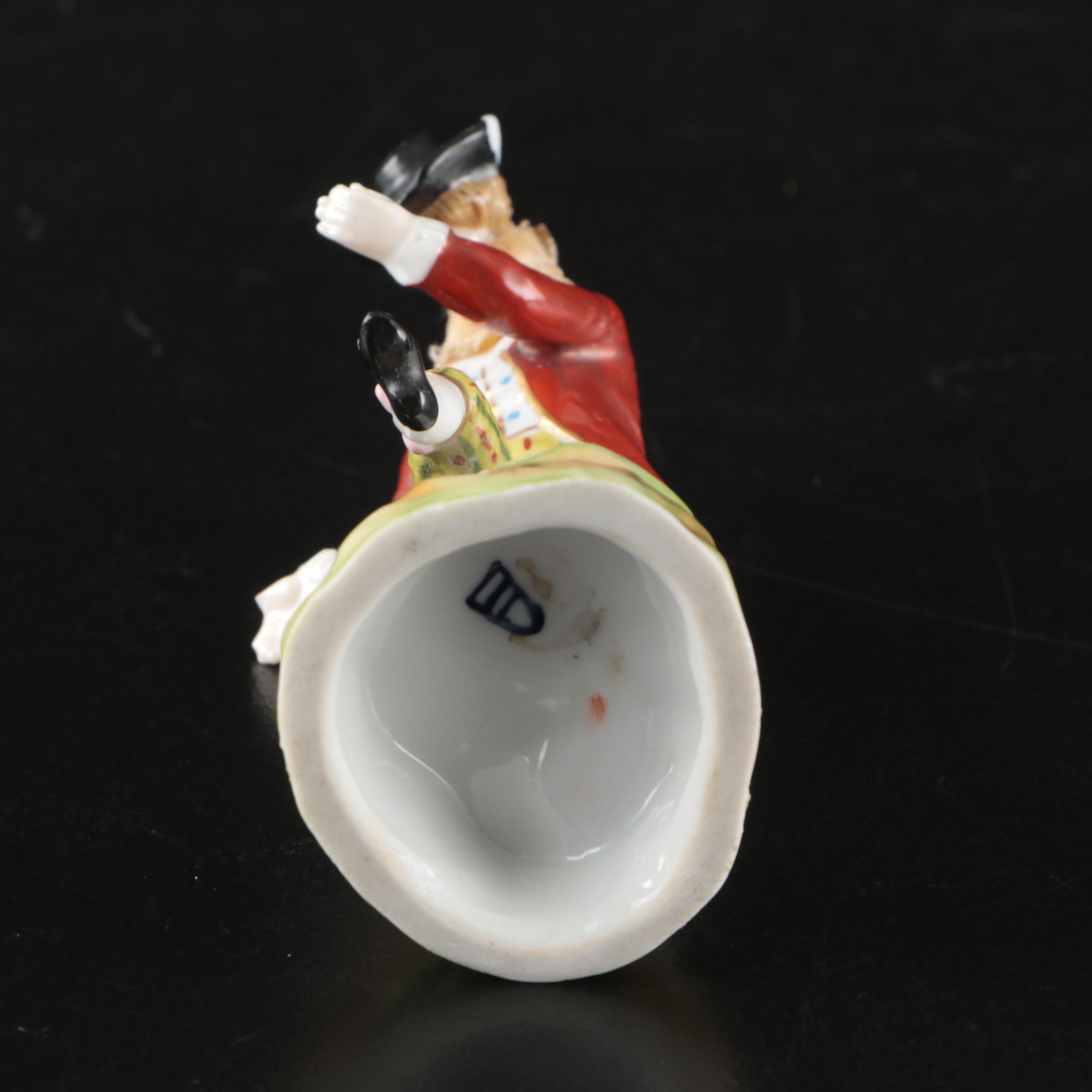 Pair of Sevres Style Bisque Figurine Vases with Royal Vienna Porcelain Figurines