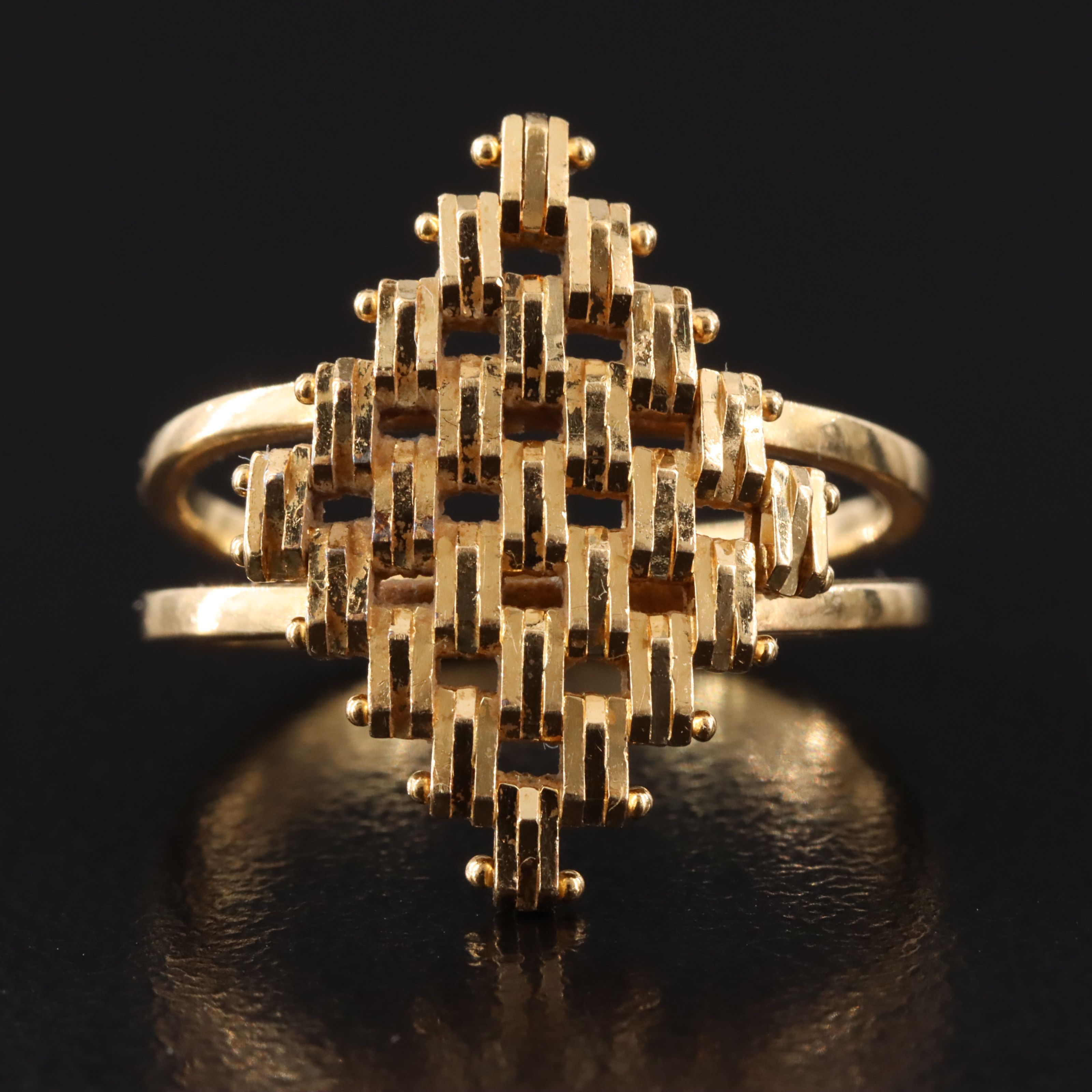 18K Navette Riccio Ring