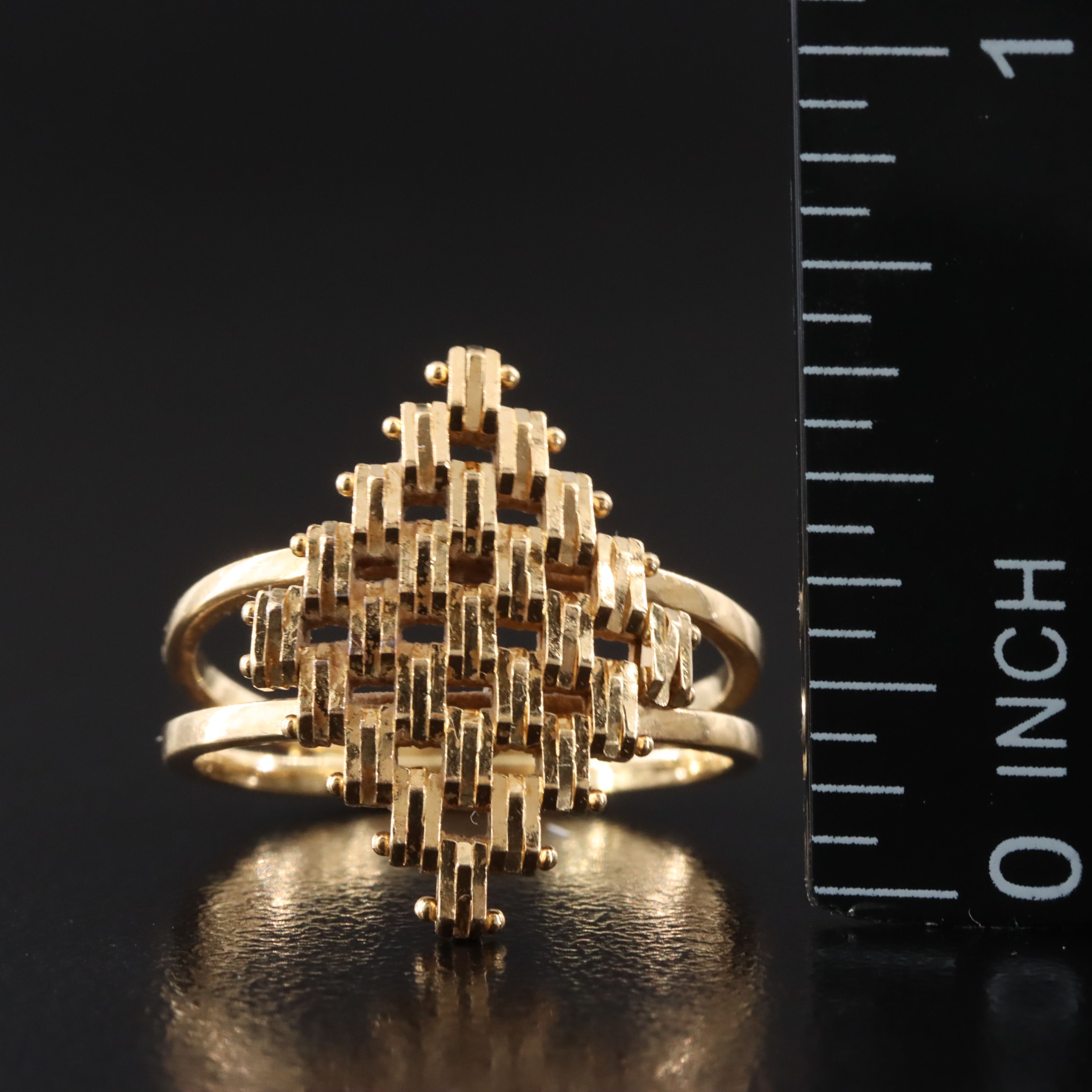 18K Navette Riccio Ring