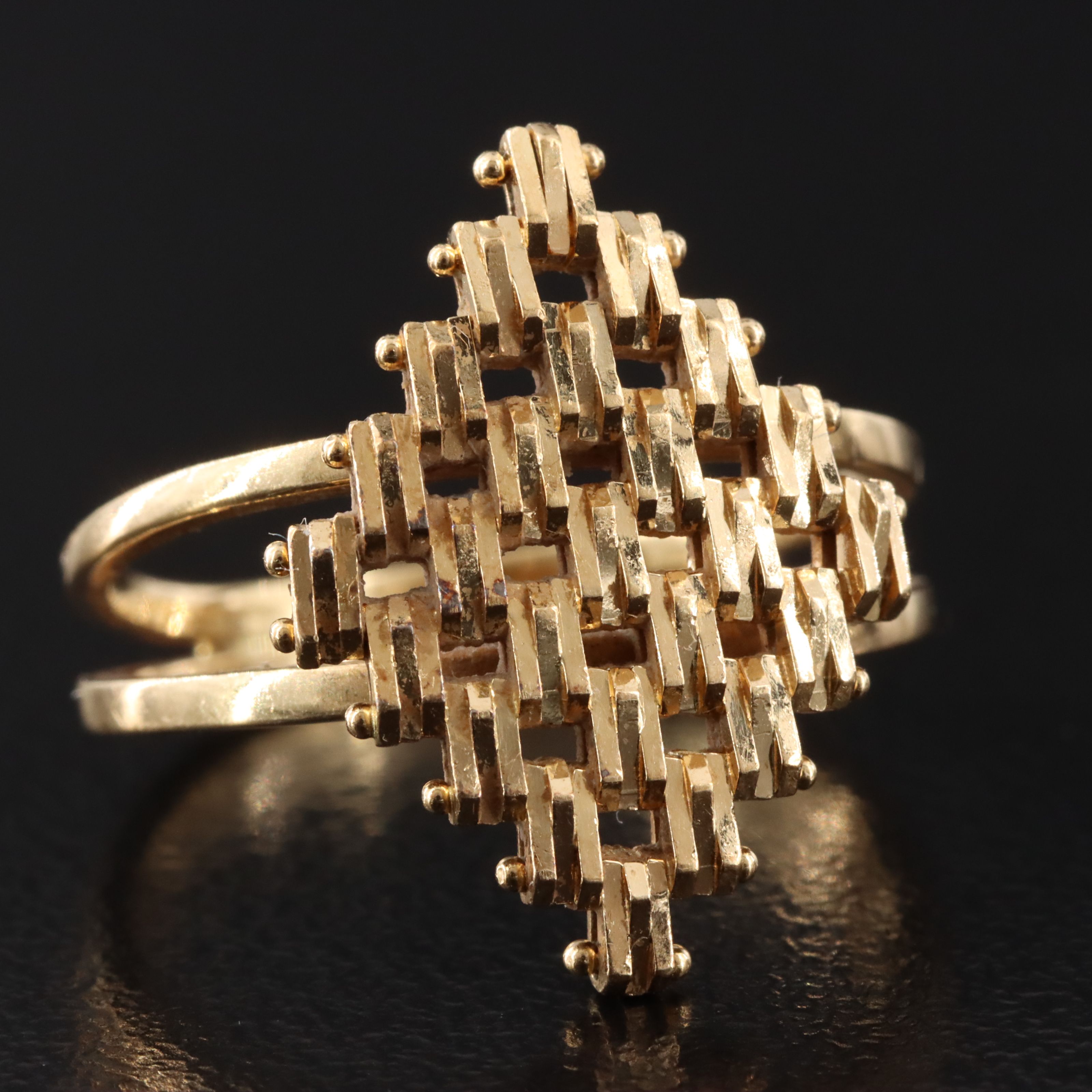 18K Navette Riccio Ring