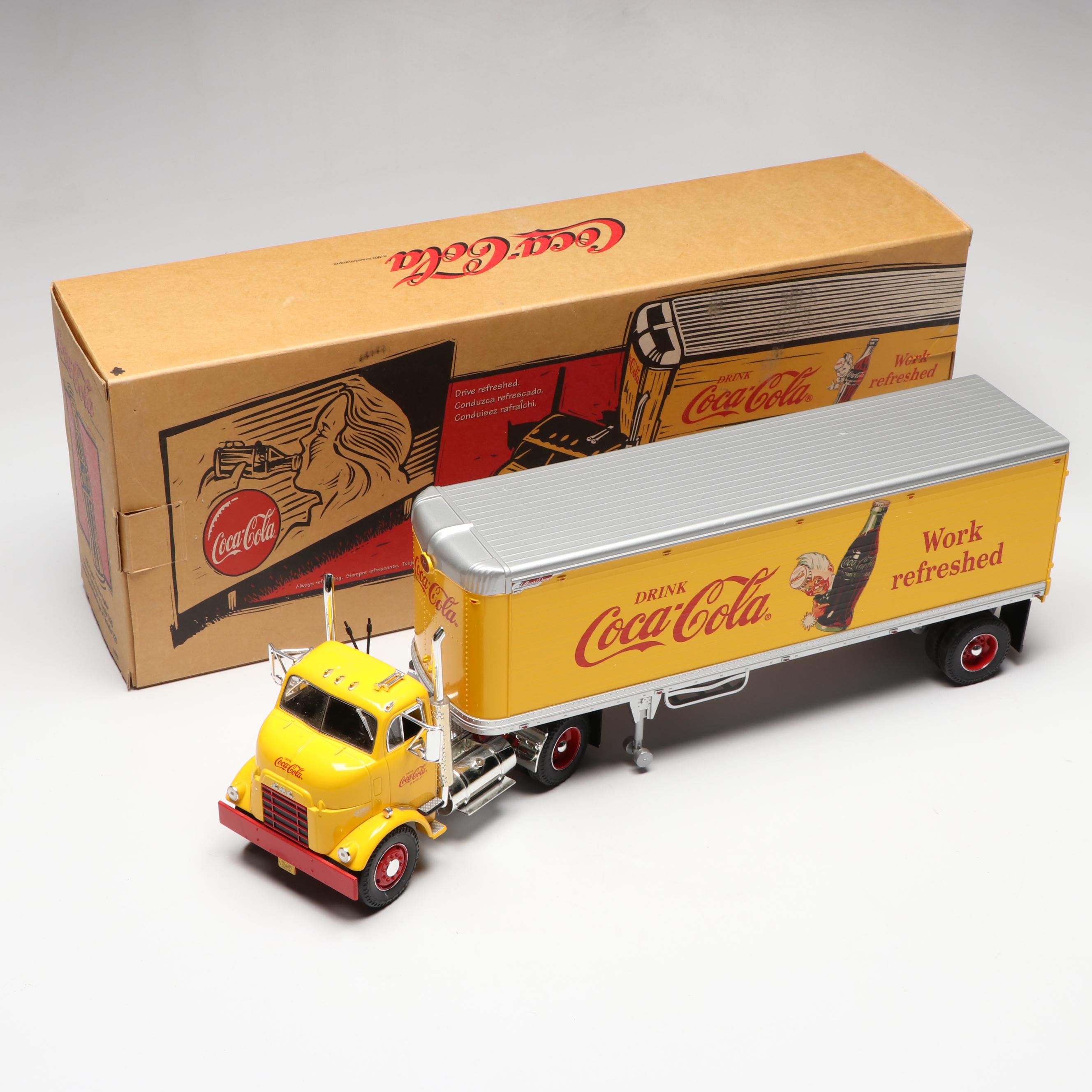 Ertl GMC Coca-Cola 1/25 Scale Model Tractor-Trailer with Original Box