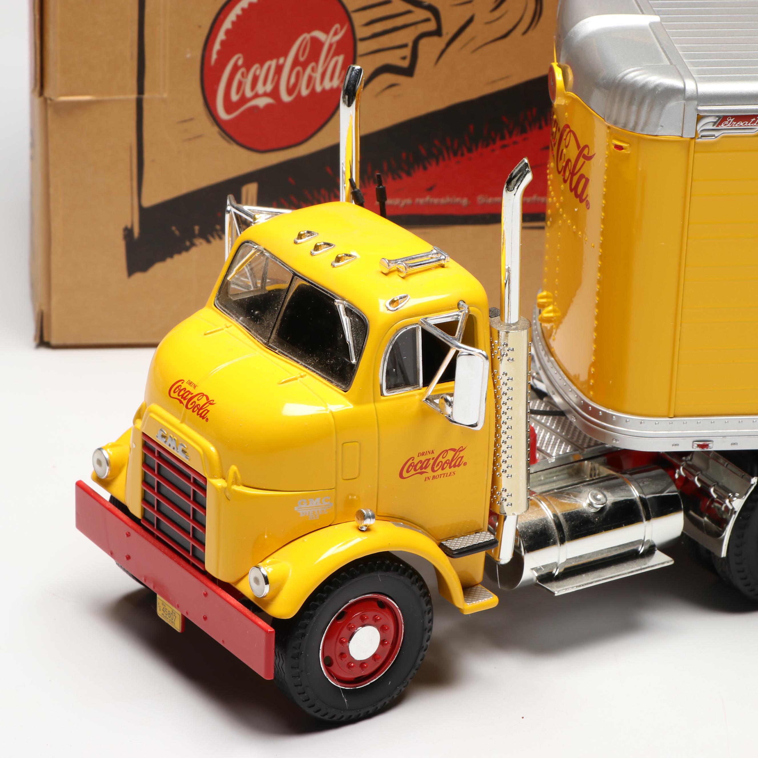 Ertl GMC Coca-Cola 1/25 Scale Model Tractor-Trailer with Original Box