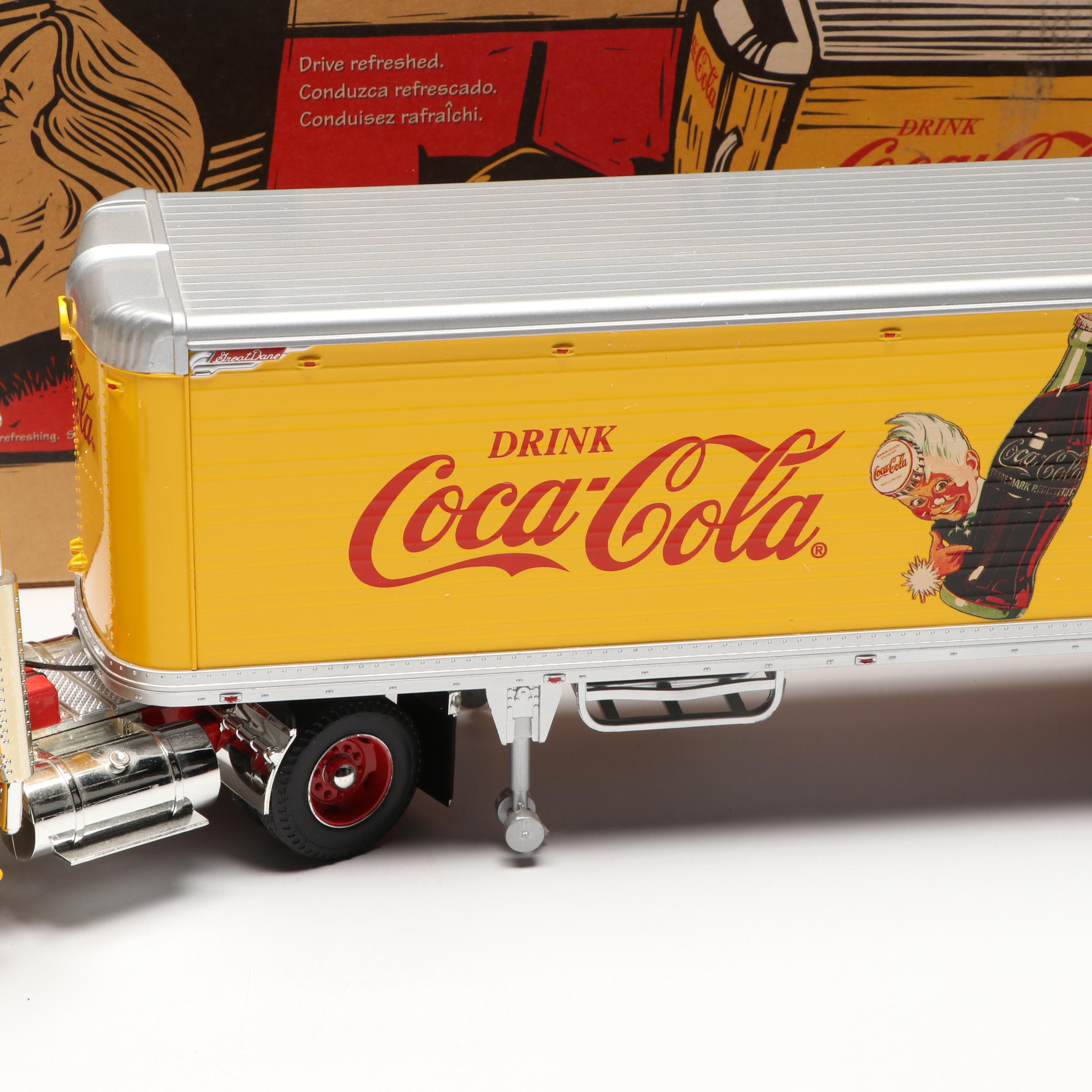 Ertl GMC Coca-Cola 1/25 Scale Model Tractor-Trailer with Original Box