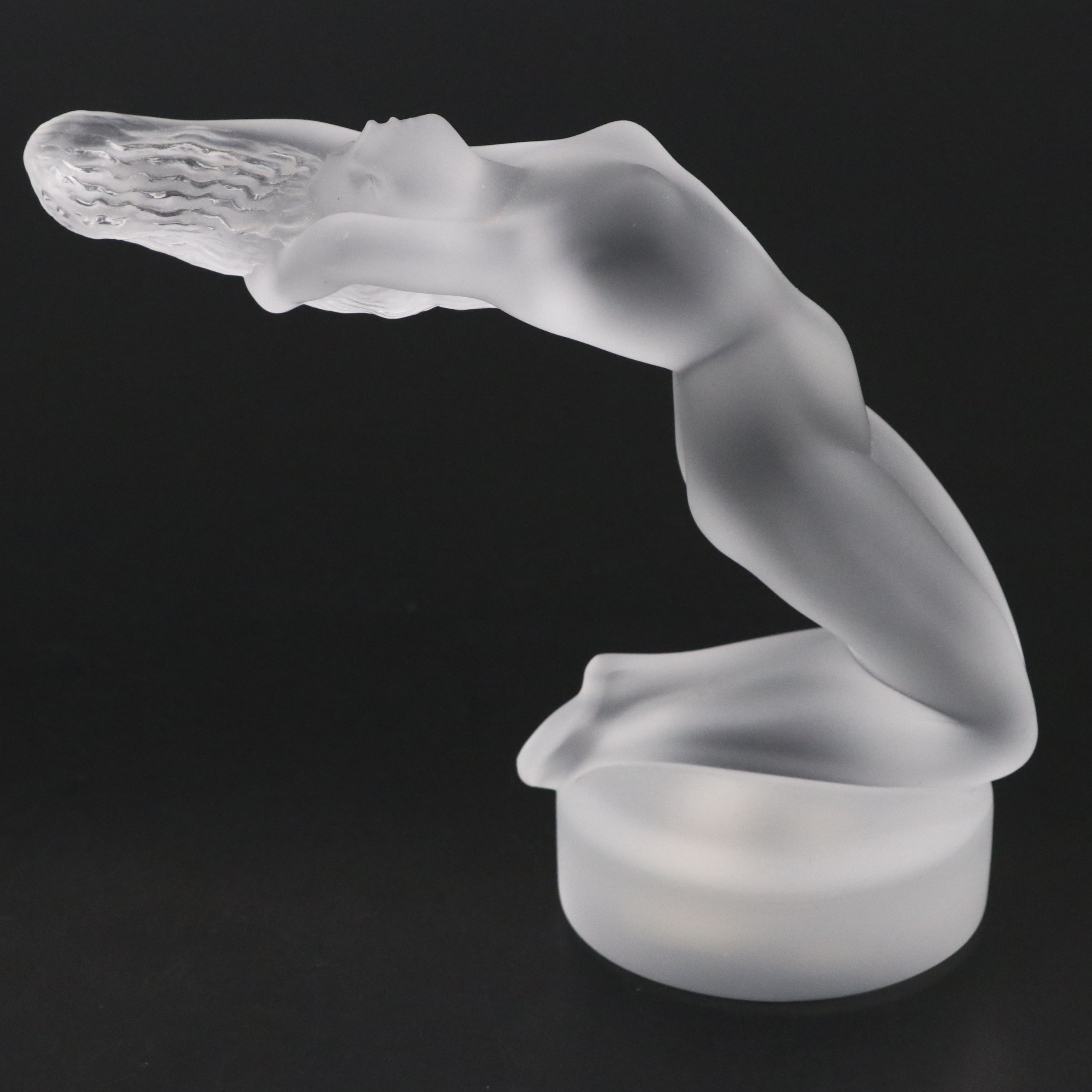 Lalique "Chrysis" Frosted Crystal Paperweight, Late 20th Century