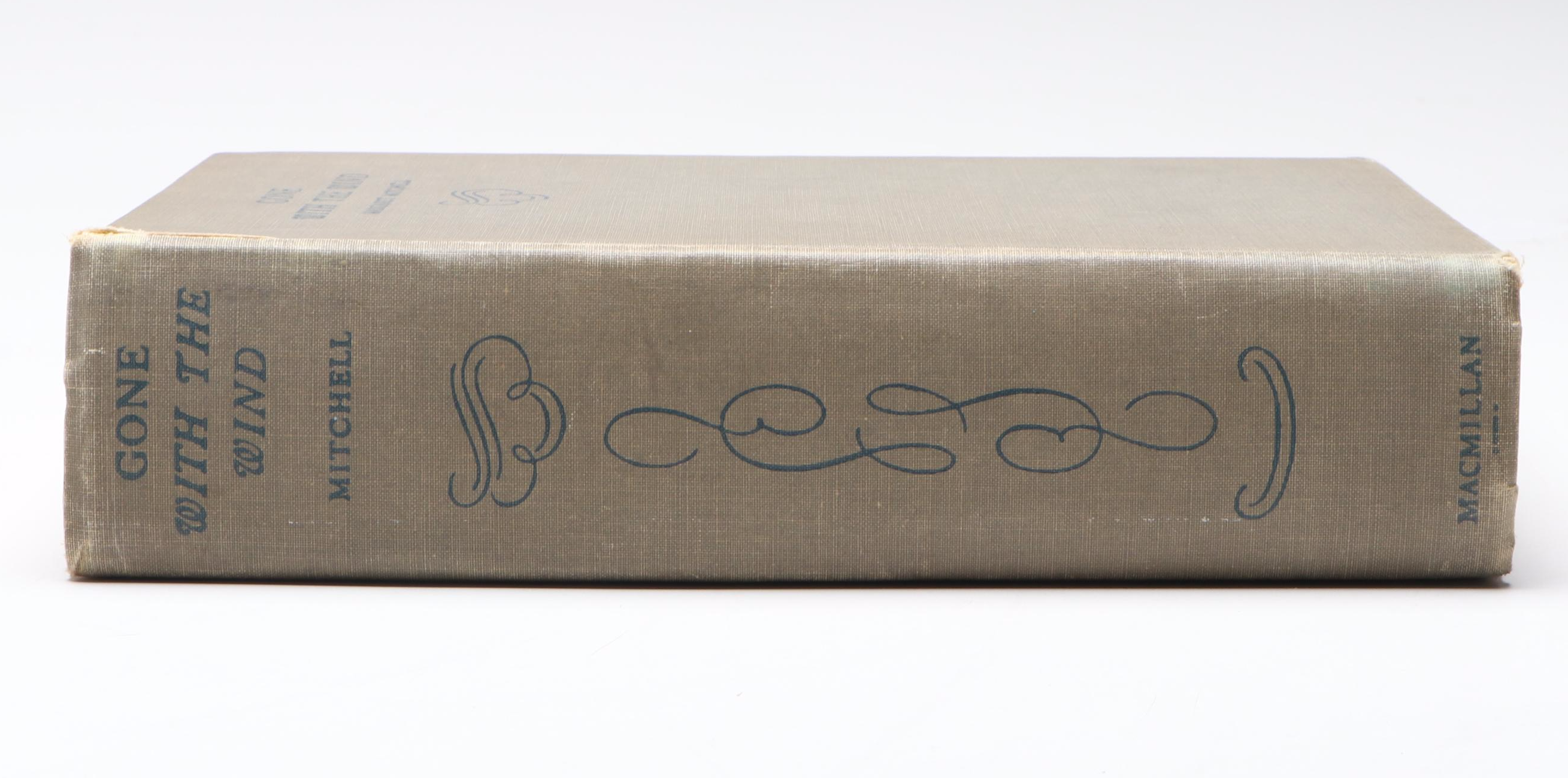 Early Printing "Gone with the Wind" by Margaret Mitchell, 1936