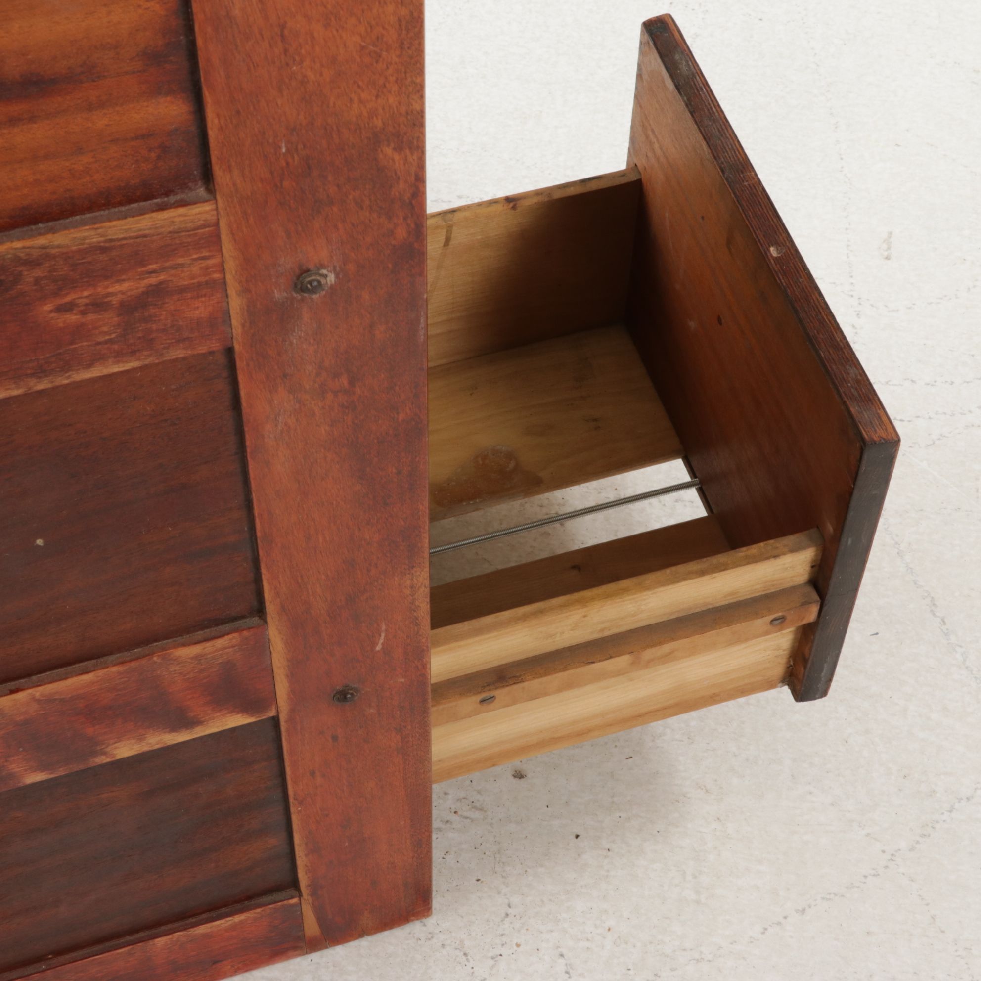 Mahogany Four-Drawer Filing Cabinet, Early to Mid-20th Century