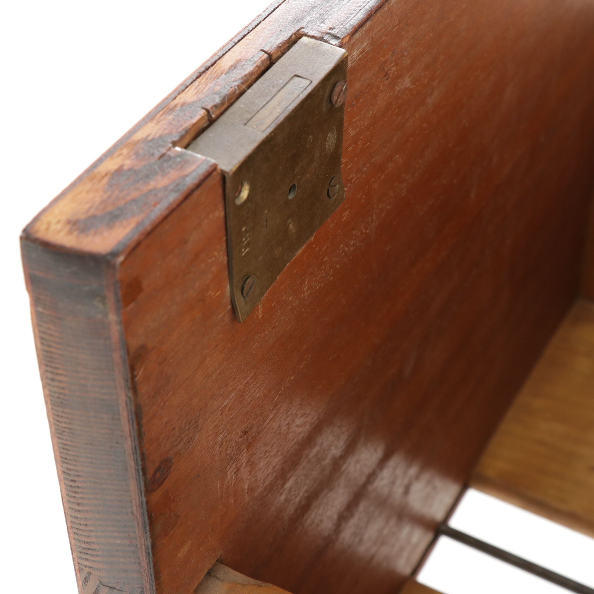Mahogany Four-Drawer Filing Cabinet, Early to Mid-20th Century