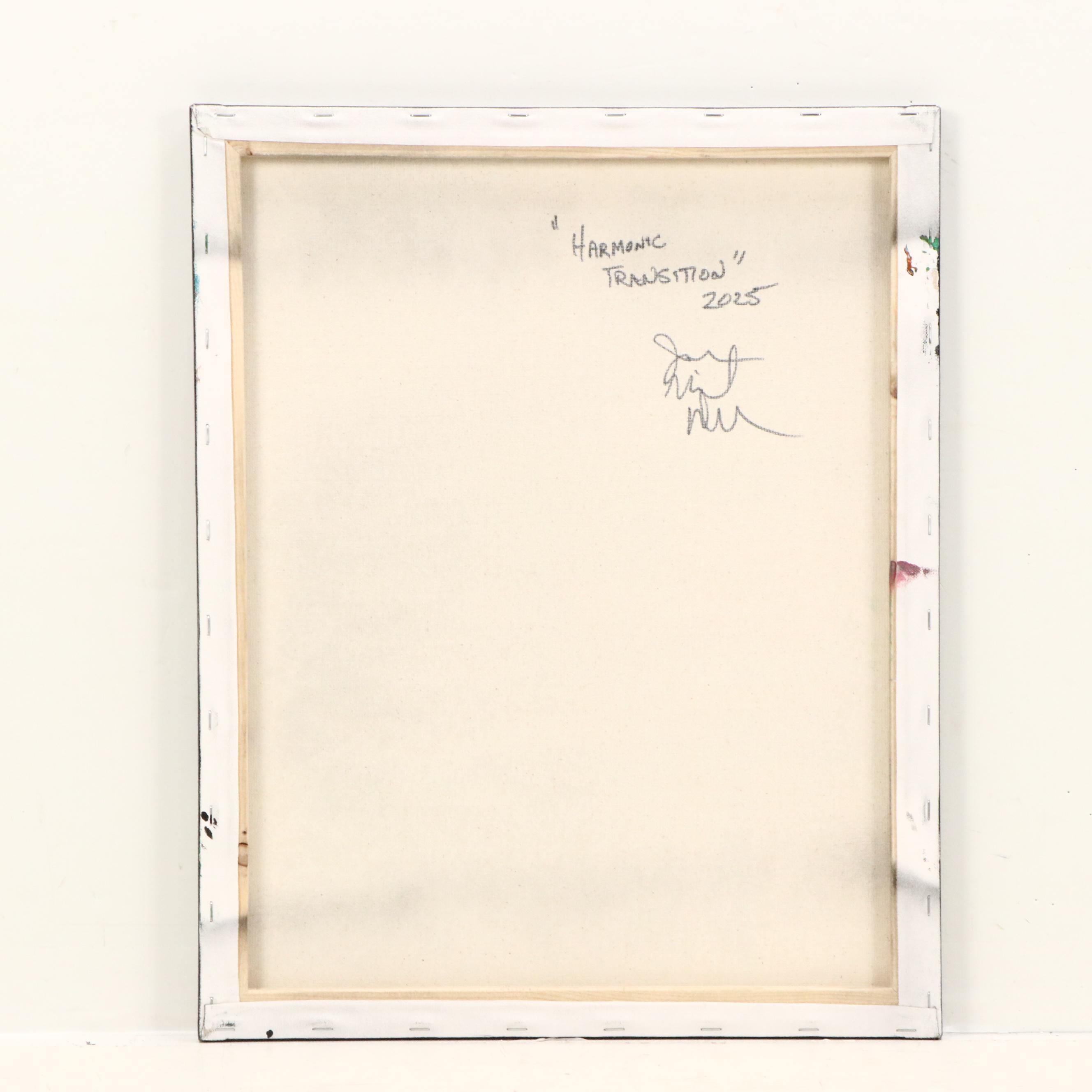 Jason Michael Durham Abstract Mixed Media Painting "Harmonic Transition," 2025