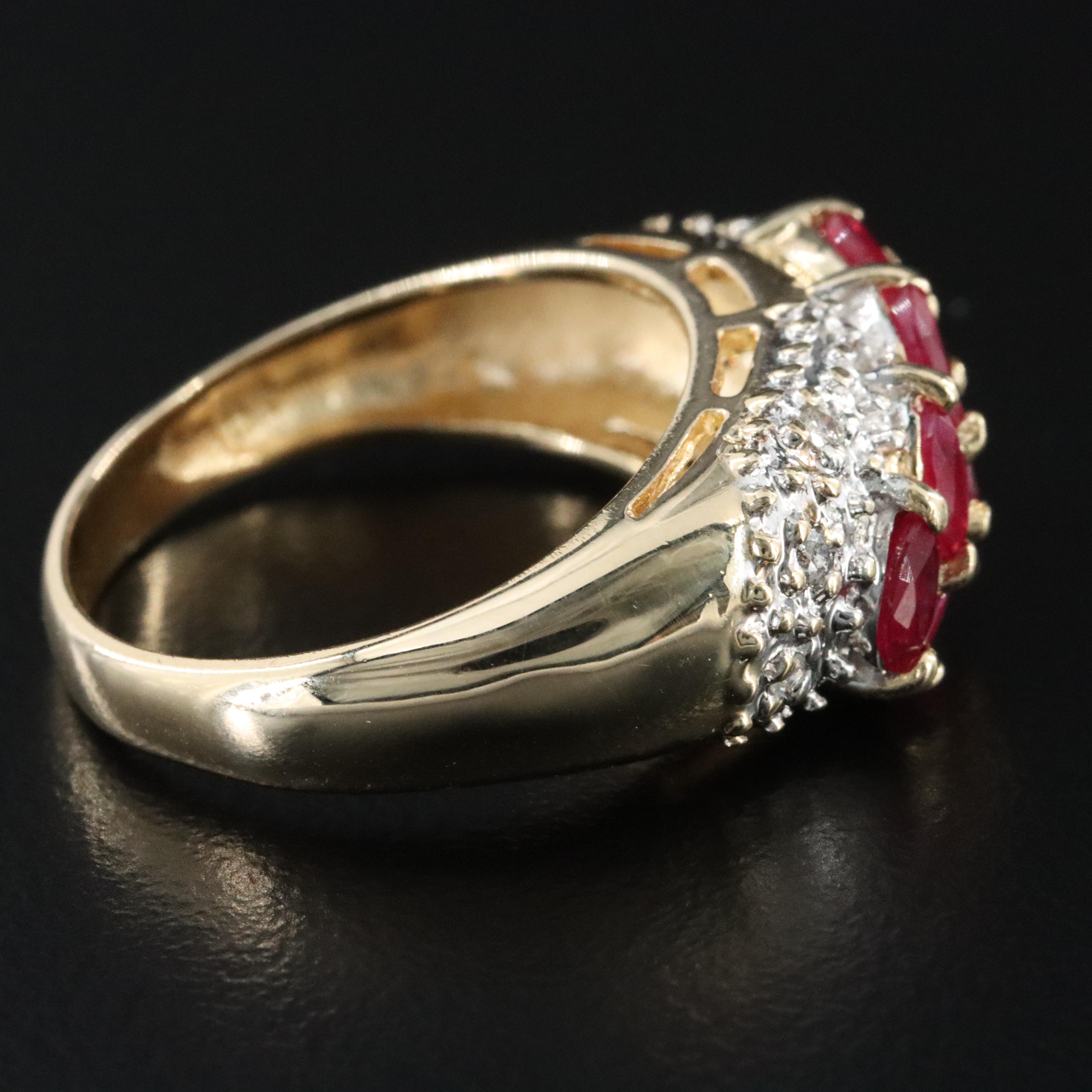 14K Ruby and Diamond Ring