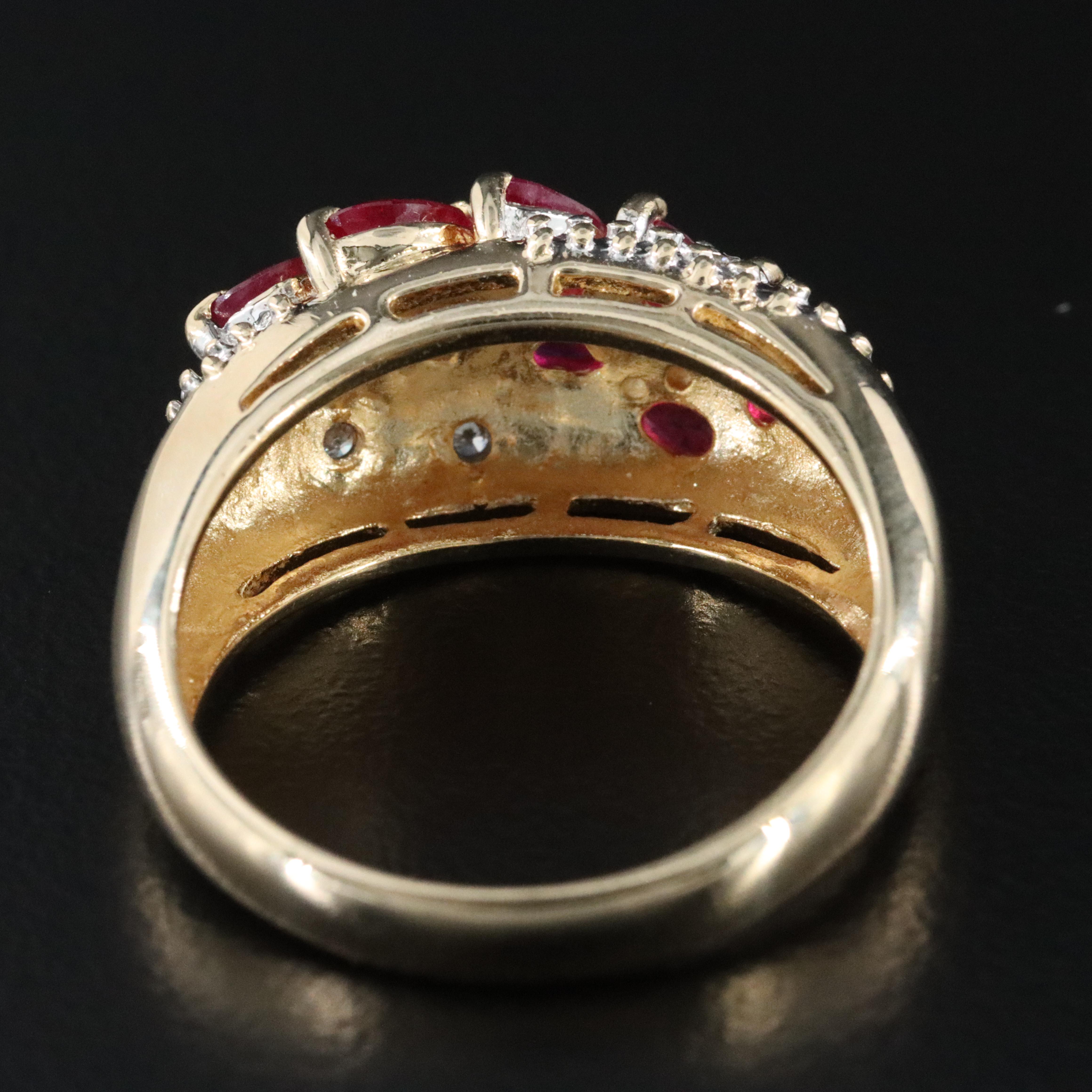 14K Ruby and Diamond Ring