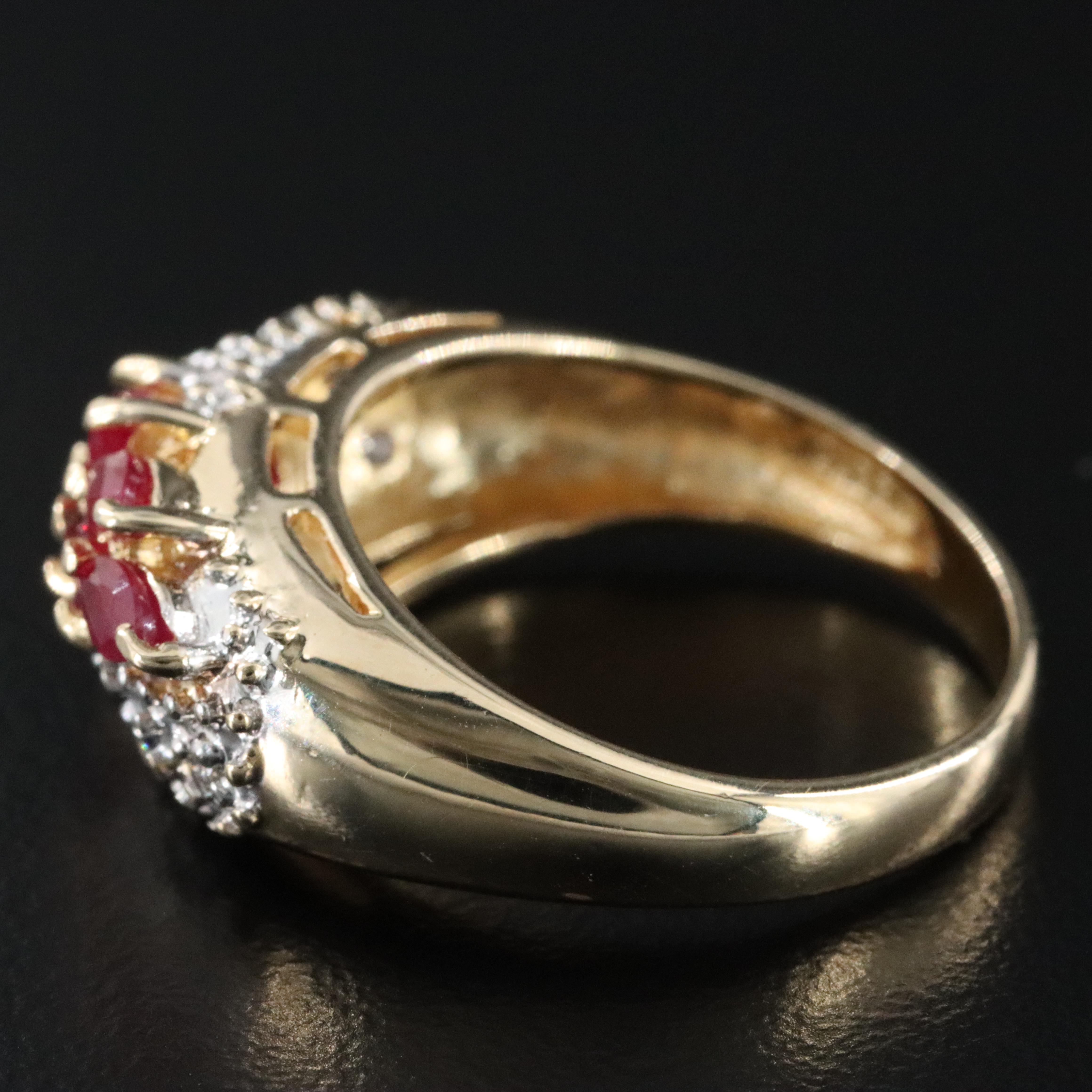 14K Ruby and Diamond Ring