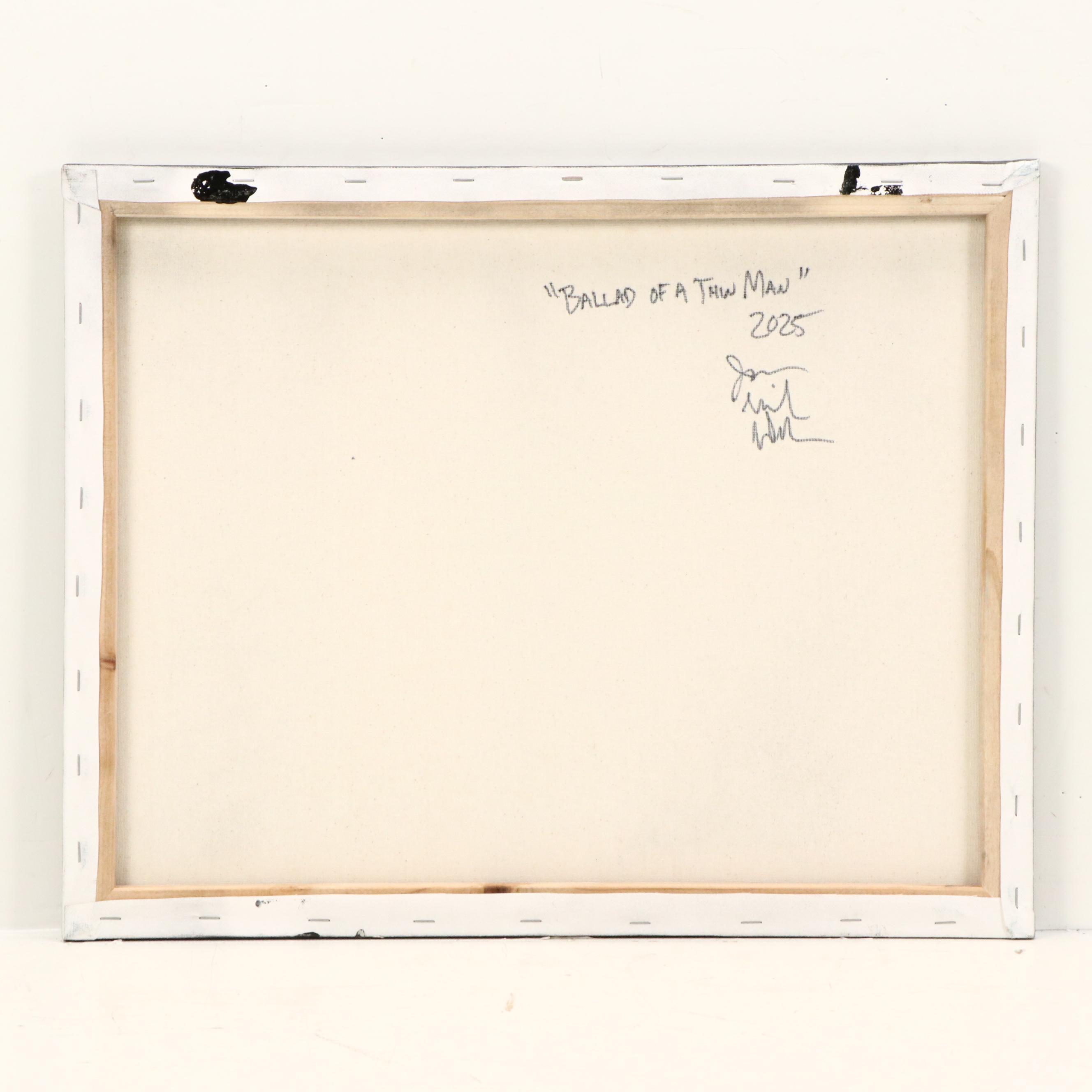 Jason Michael Durham Abstract Mixed Media Painting "Ballad of a Thin Man," 2025