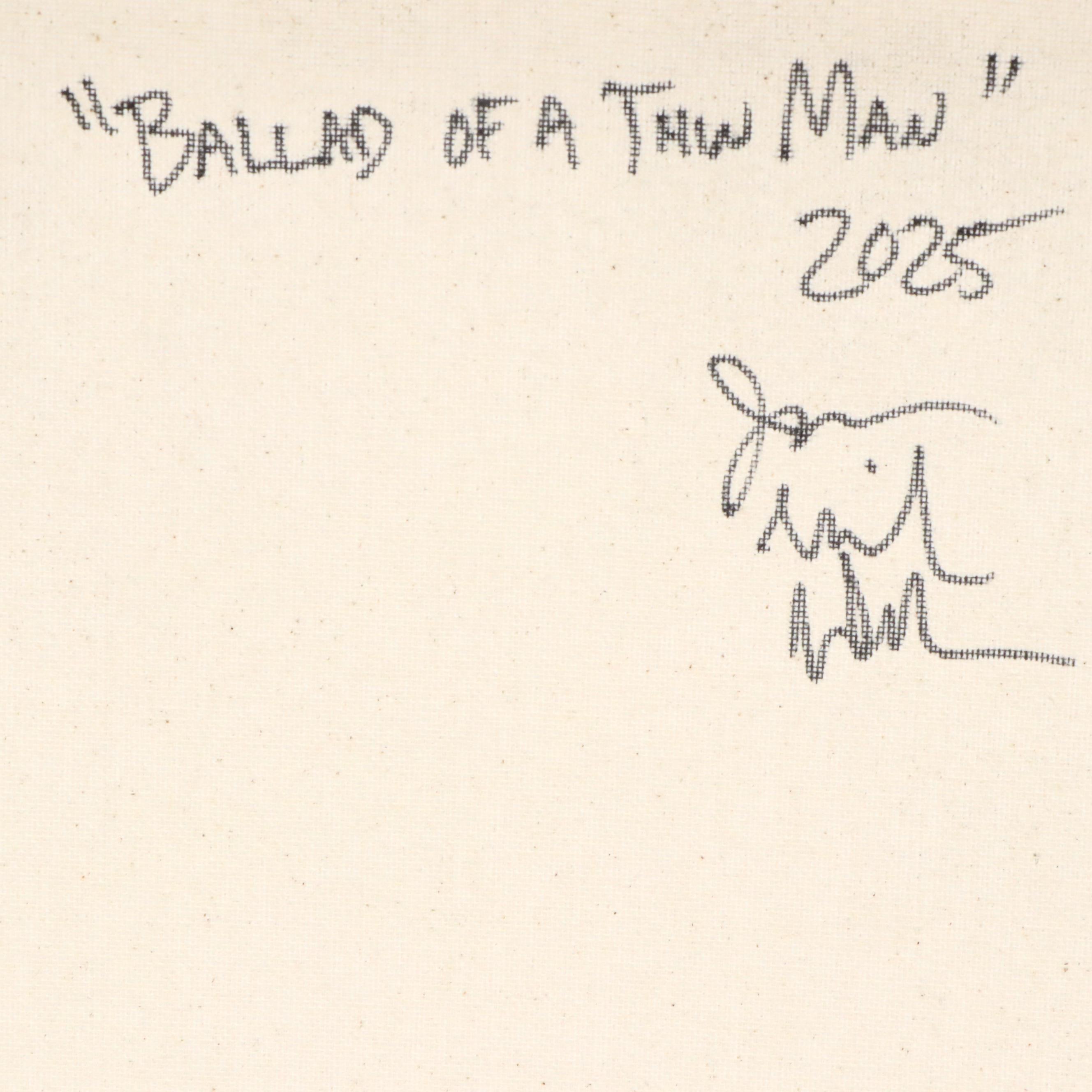 Jason Michael Durham Abstract Mixed Media Painting "Ballad of a Thin Man," 2025