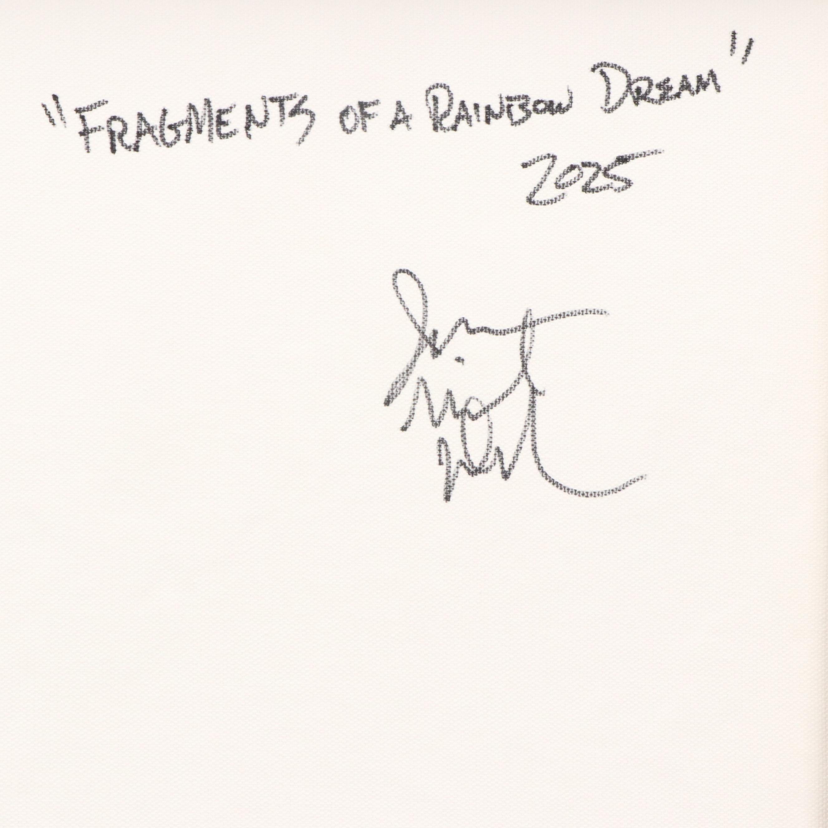 Jason Michael Durham Mixed Media Painting "Fragments of a Rainbow Dream," 2025