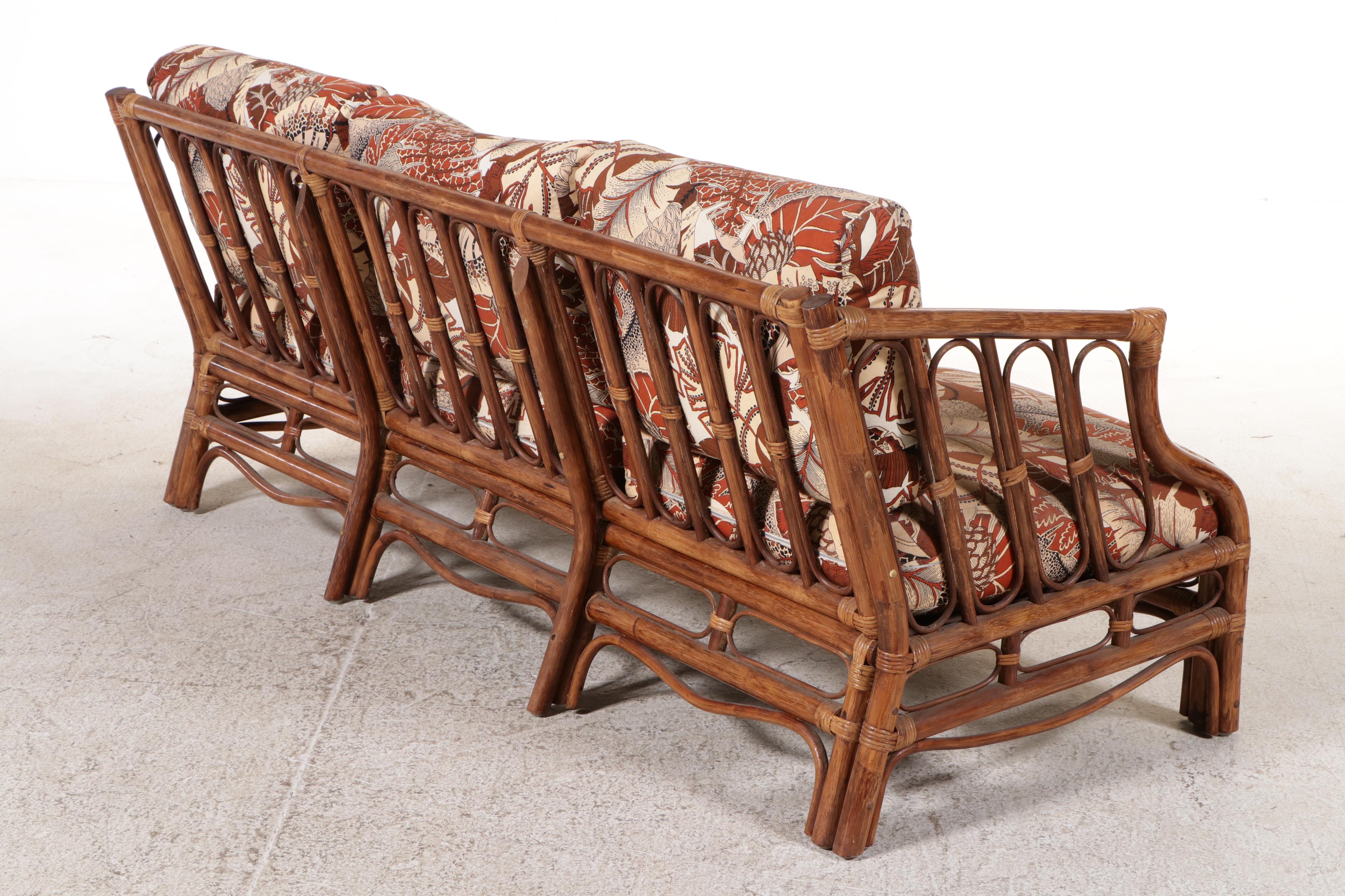 Five Piece Rattan Seating Group