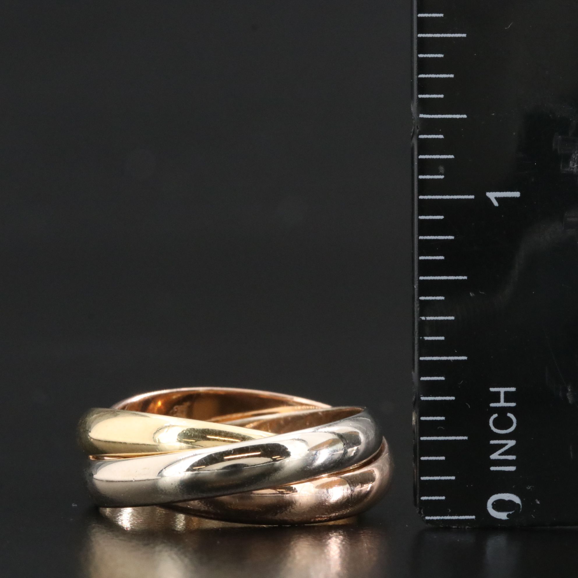 Cartier Trinity 18K Tri-Color Gold Ring