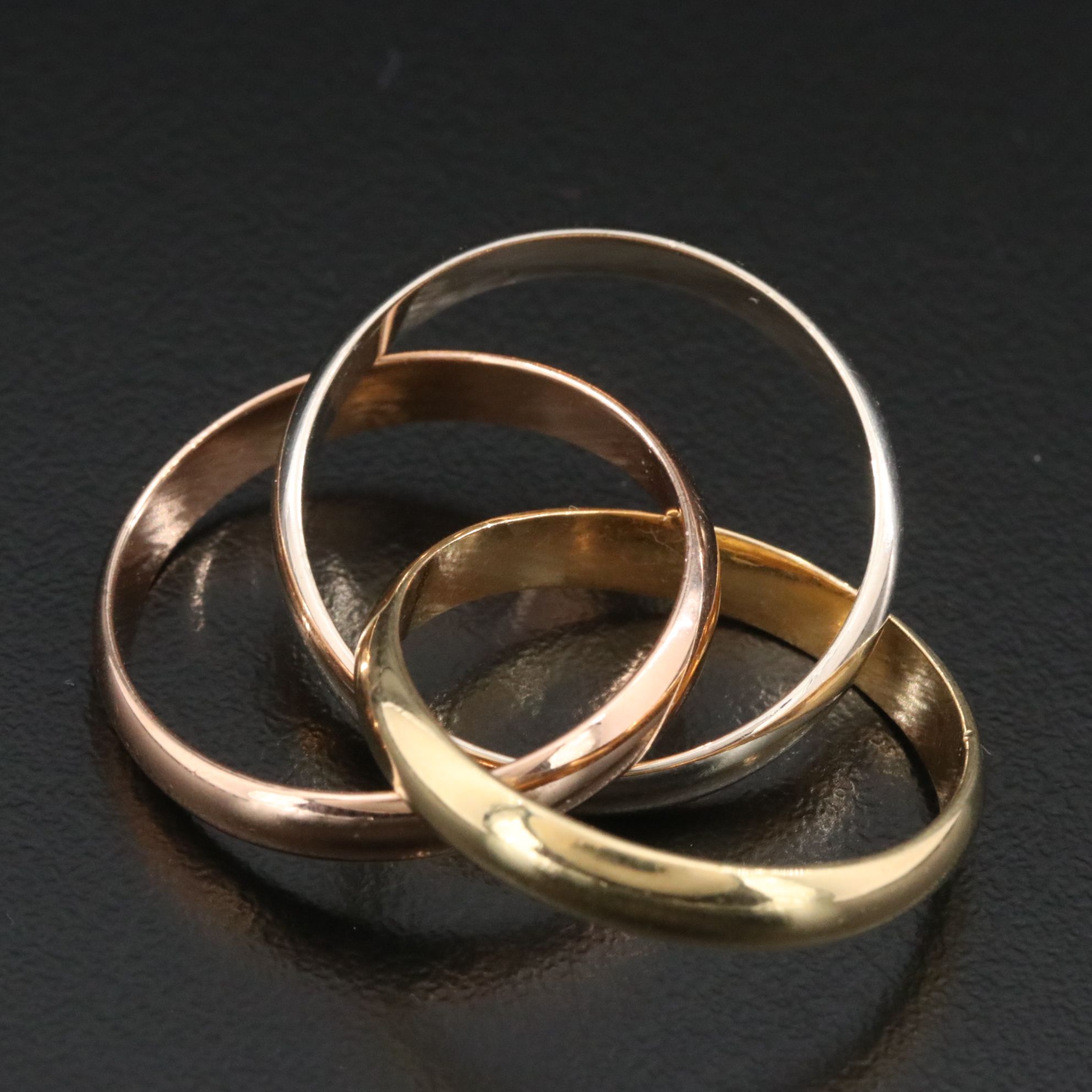 Cartier Trinity 18K Tri-Color Gold Ring