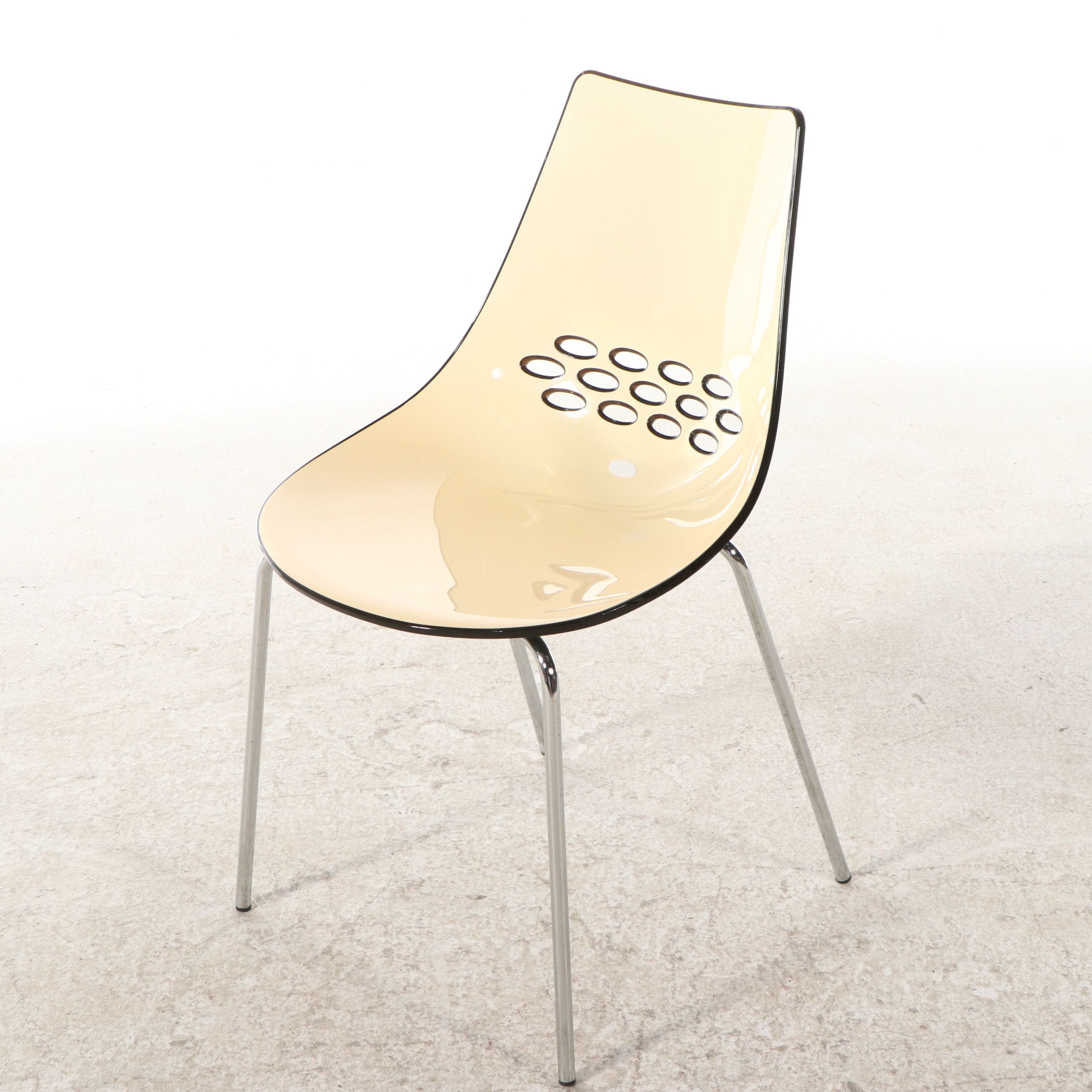 Calligaris Italian Modern "JAM" Molded Side Chair, Late 20th Century