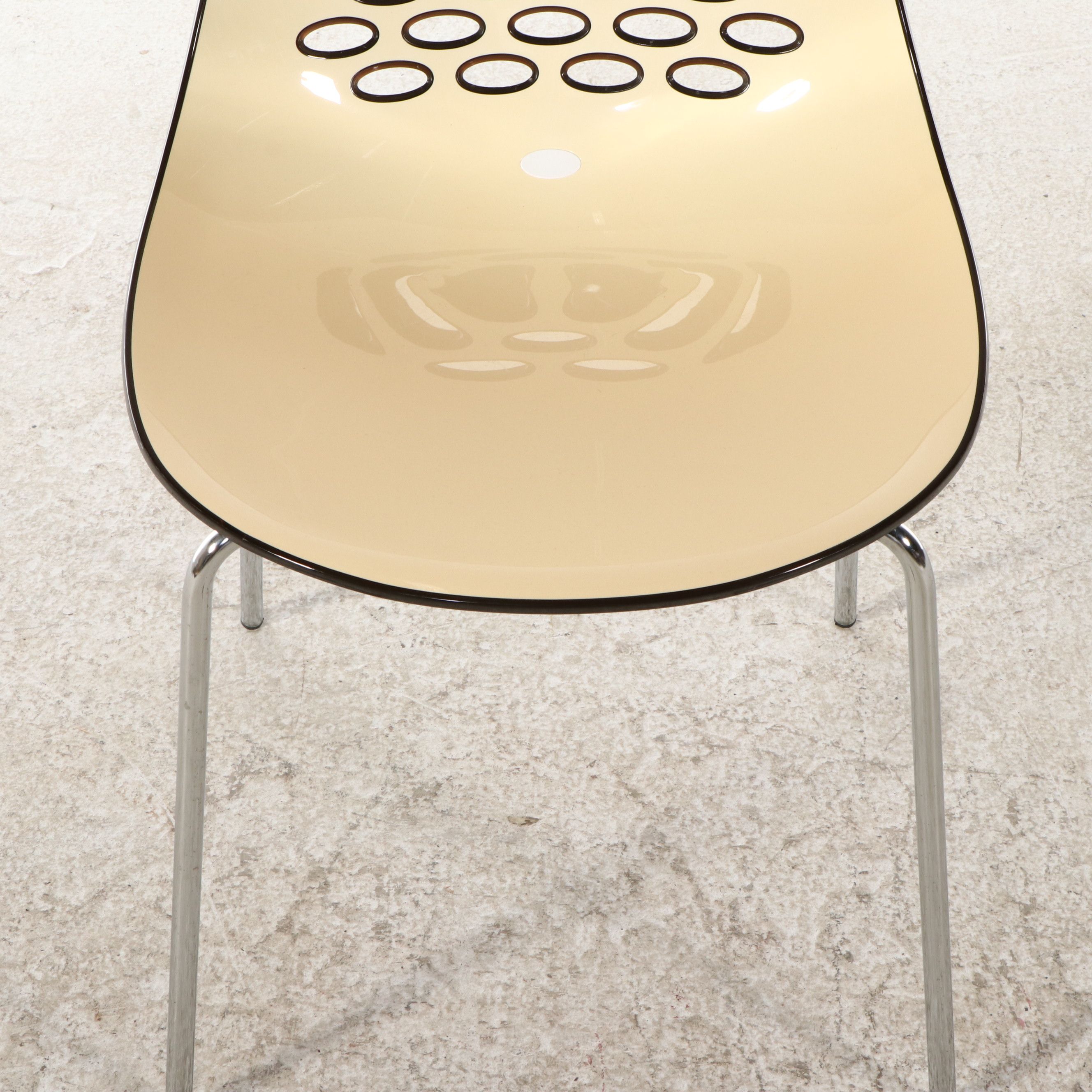 Calligaris Italian Modern "JAM" Molded Side Chair, Late 20th Century