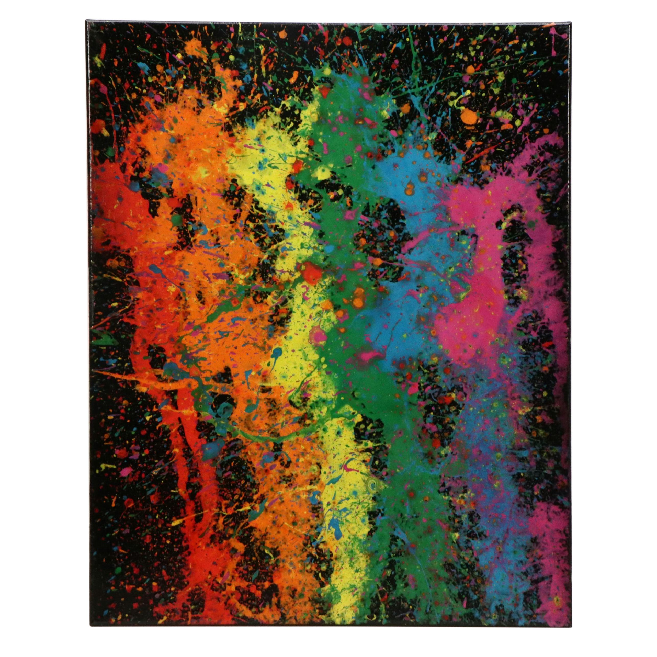 Jason Michael Durham Mixed Media Painting "Fragments of a Rainbow Dream," 2025